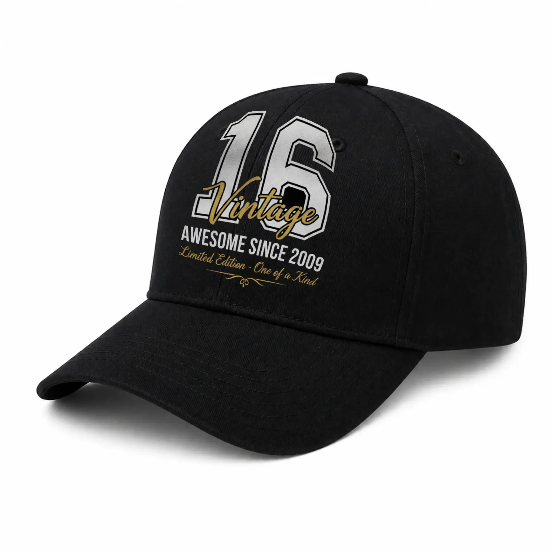 Baseball Cap Vintage Awesome Since 2009 Casual Adjustable Hat Unisex