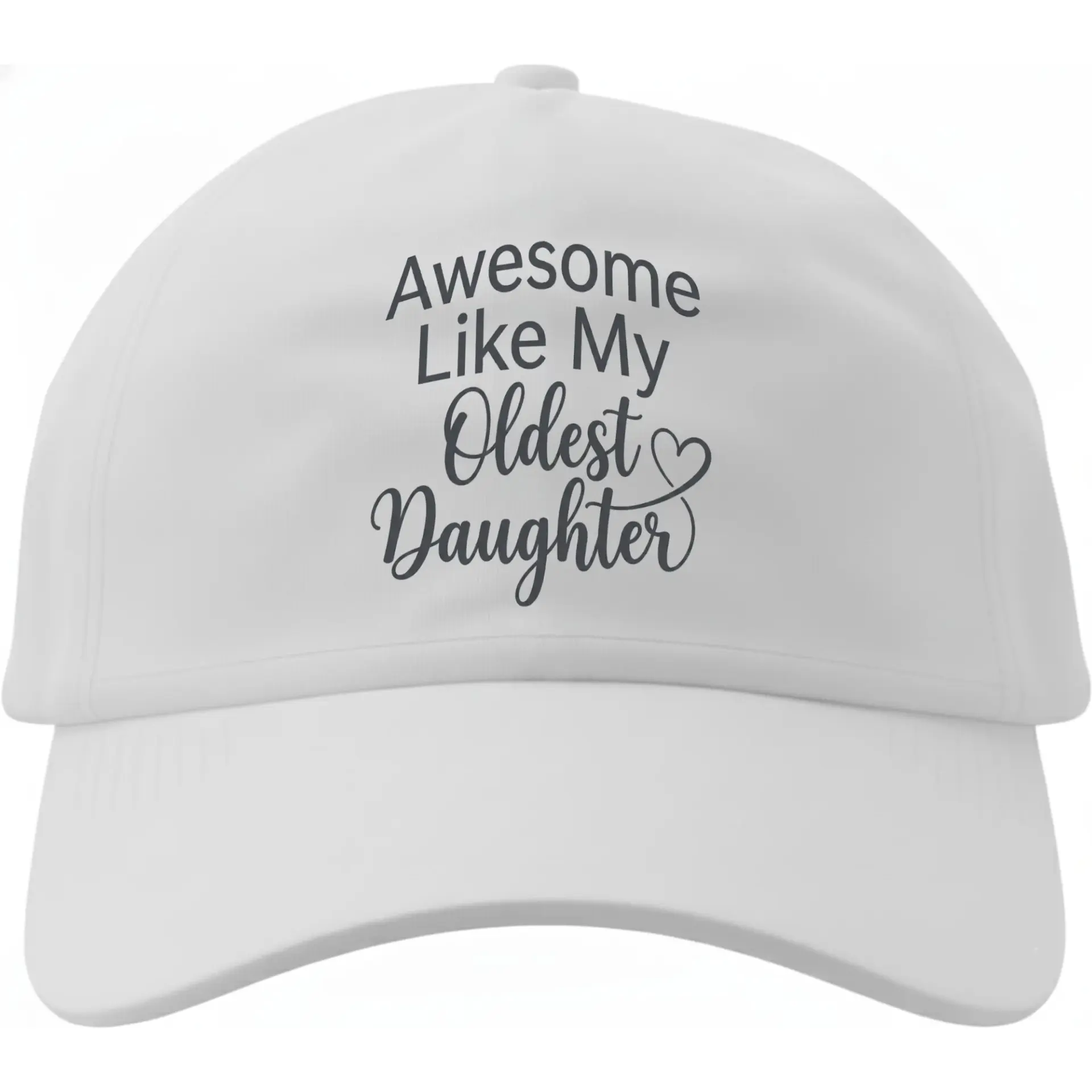 Dad Hat Awesome Like My Oldest Daughter Printed Baseball Cap Casual Unisex Cotton Headwear with Adjustable Back Strap