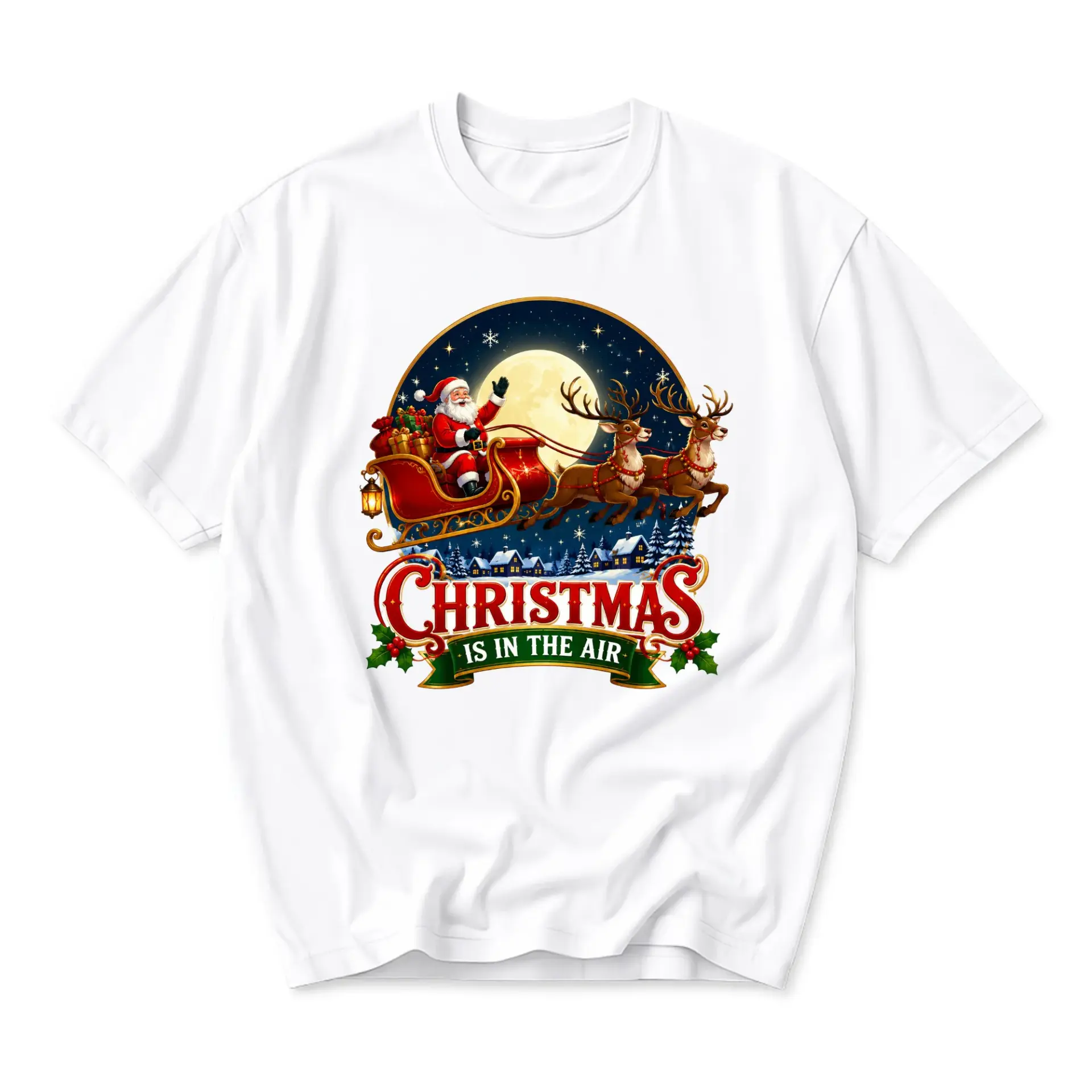 T-shirt Christmas Is Graphic Tee Holiday Season Apparel Unisex Crew Neck Short Sleeve Soft Cotton Top
