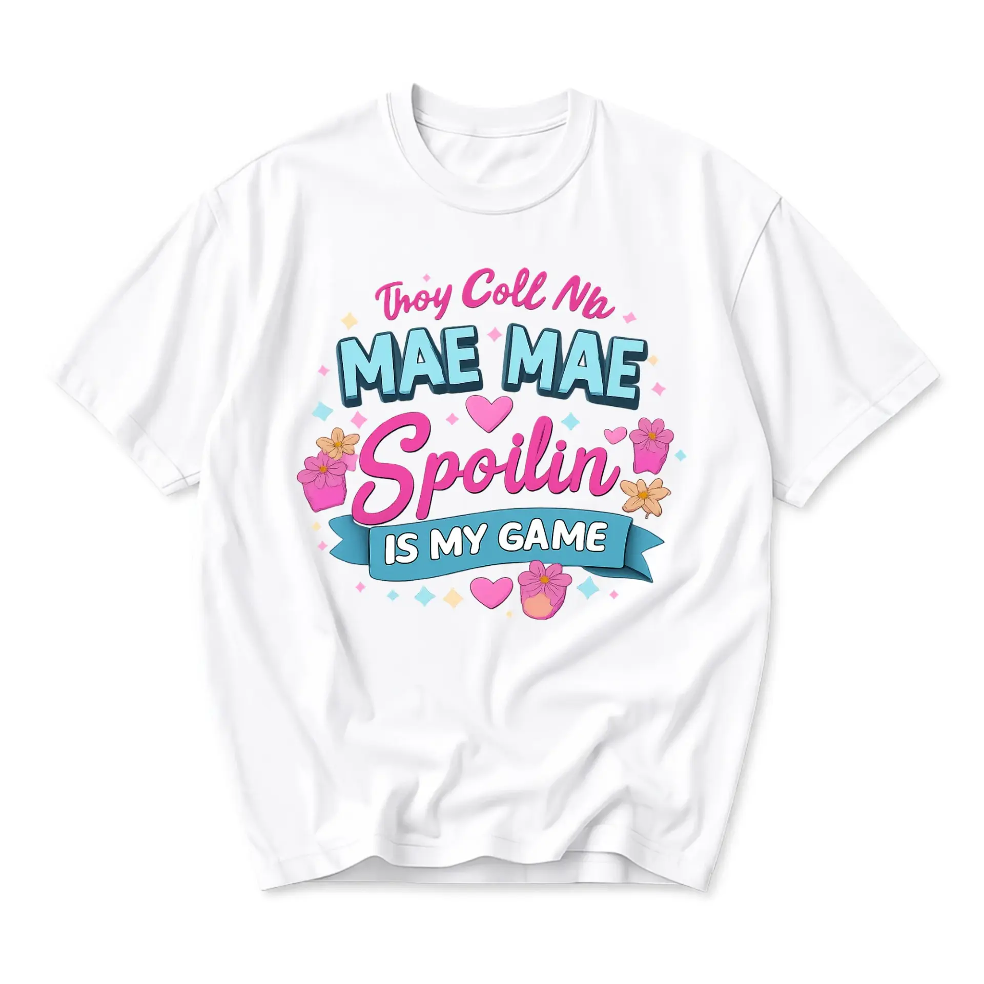 Graphic Tee Unisex Crew Neck Shirt Featuring Fun Spoilin Is My Game