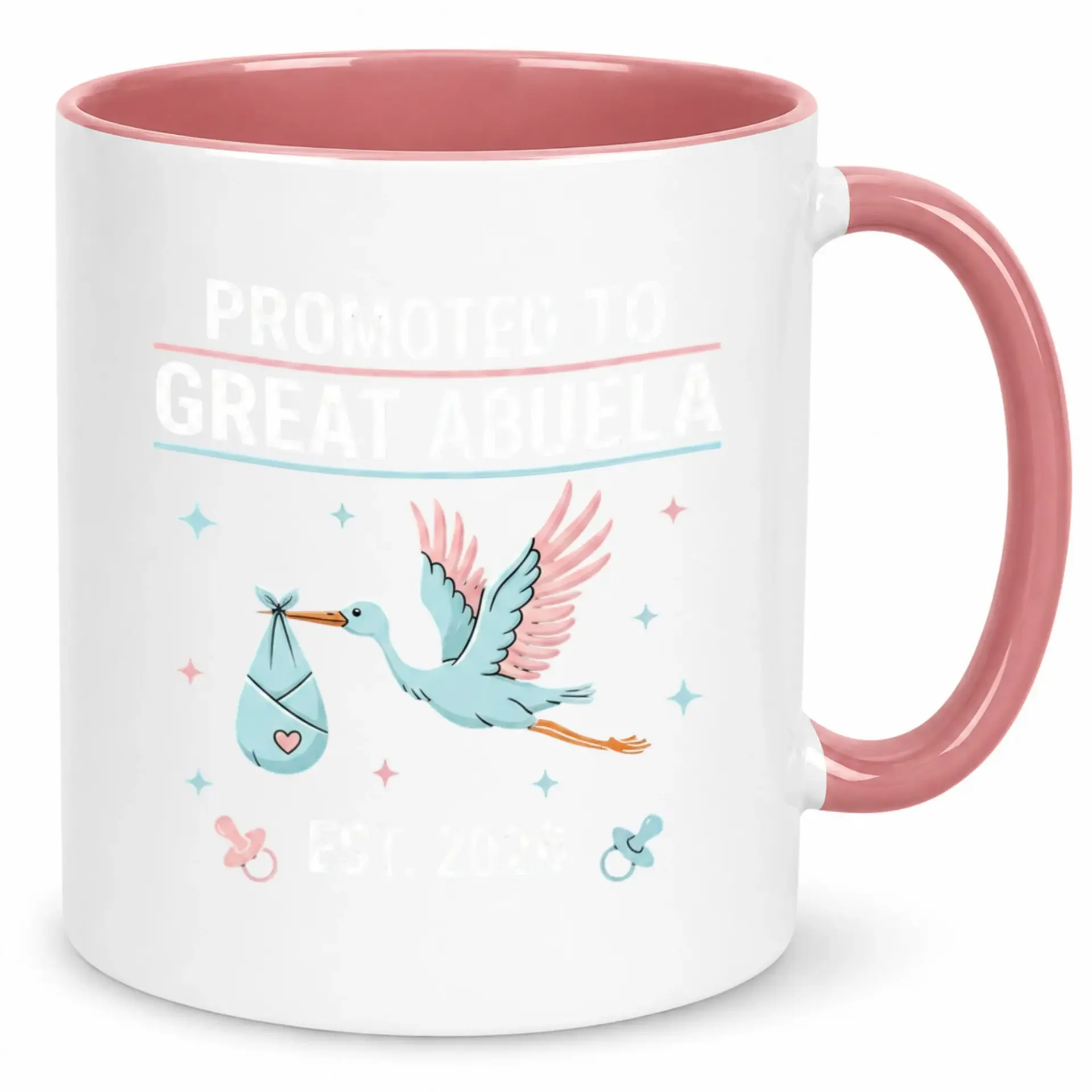 Great Abuela Coffee Mug for Expecting Grandmothers Funny New Baby Announcement Ceramic Tea Cup Pregnancy Gift to Be