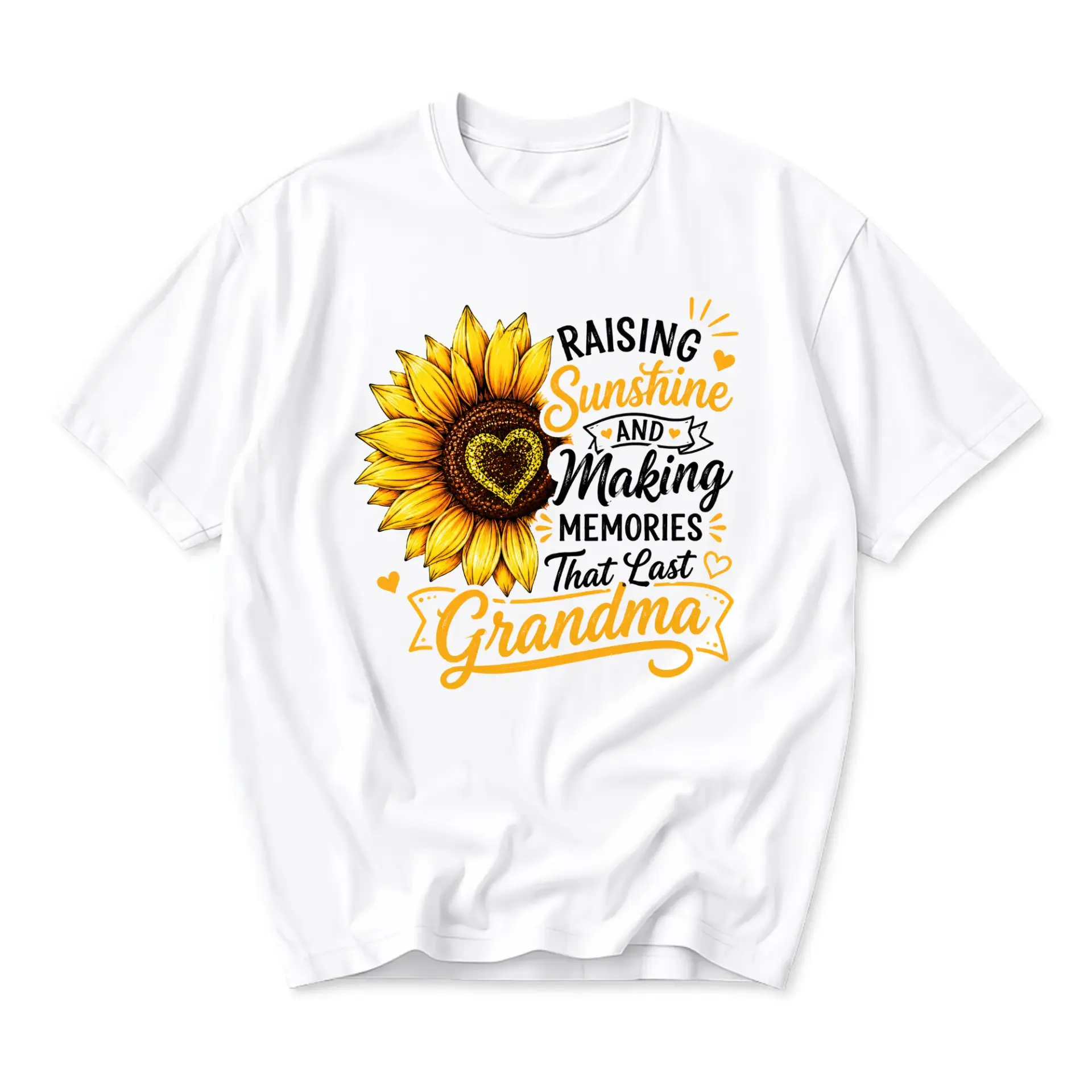 Graphic Tee Raising Sunshine and Making Memories That Last Grandma