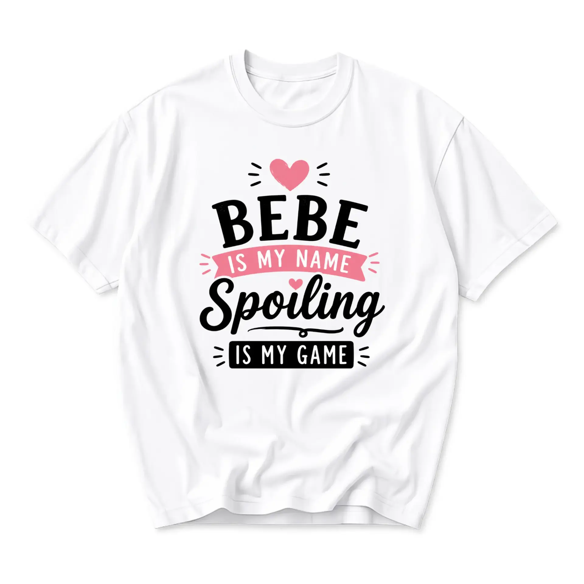 Funny Shirt Is My Name Spoiling Is My Game Graphic Tee Unisex Casual Crew Neck Comfortable Cotton Blend Top