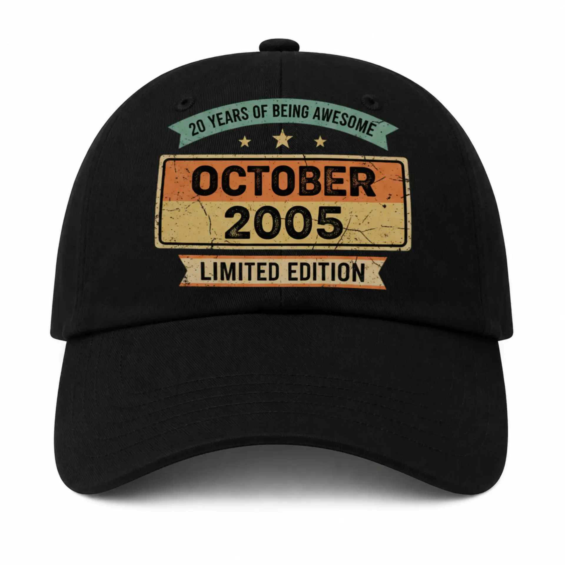 Baseball Cap 20 Years of Being Awesome October 2005 Graphic Hat