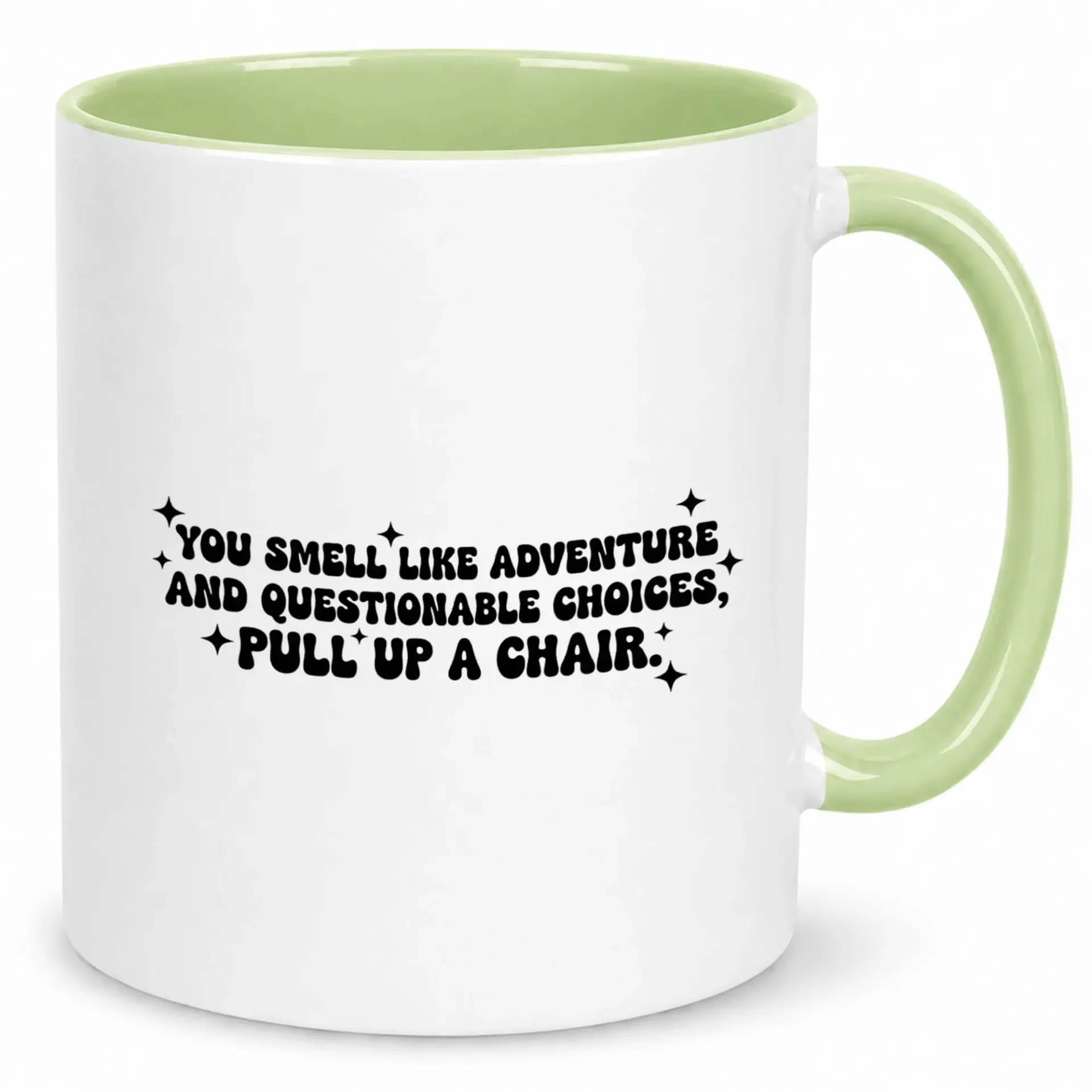 Funny Ceramic Coffee Mug with Humorous Adventure Quote, Unique Sayings Beverage Cup for Home Office, 11oz or 15oz Drinkware Gift Idea