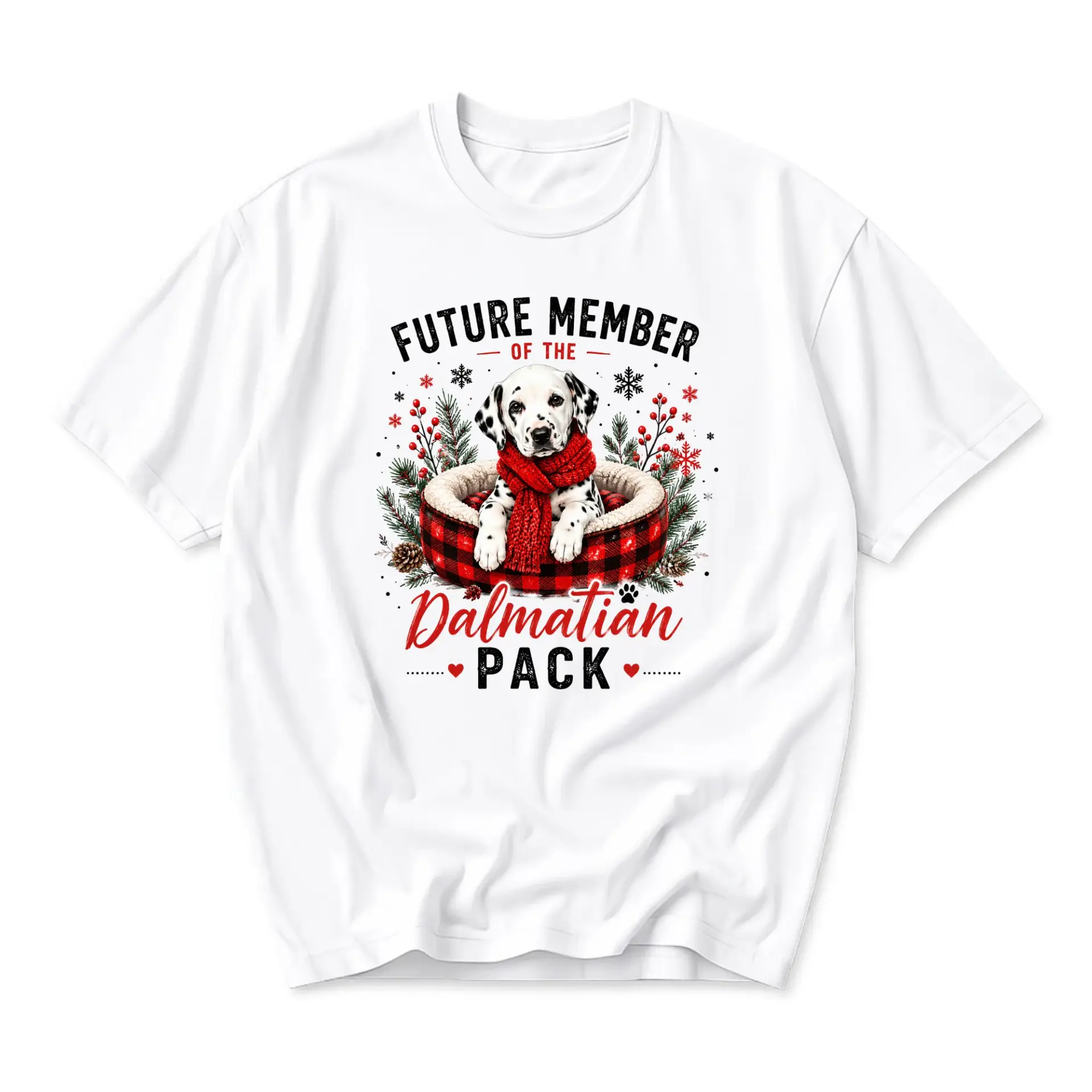 Graphic Tee Future Member of the Dalmatian Pack Cute Puppy Lover Unisex