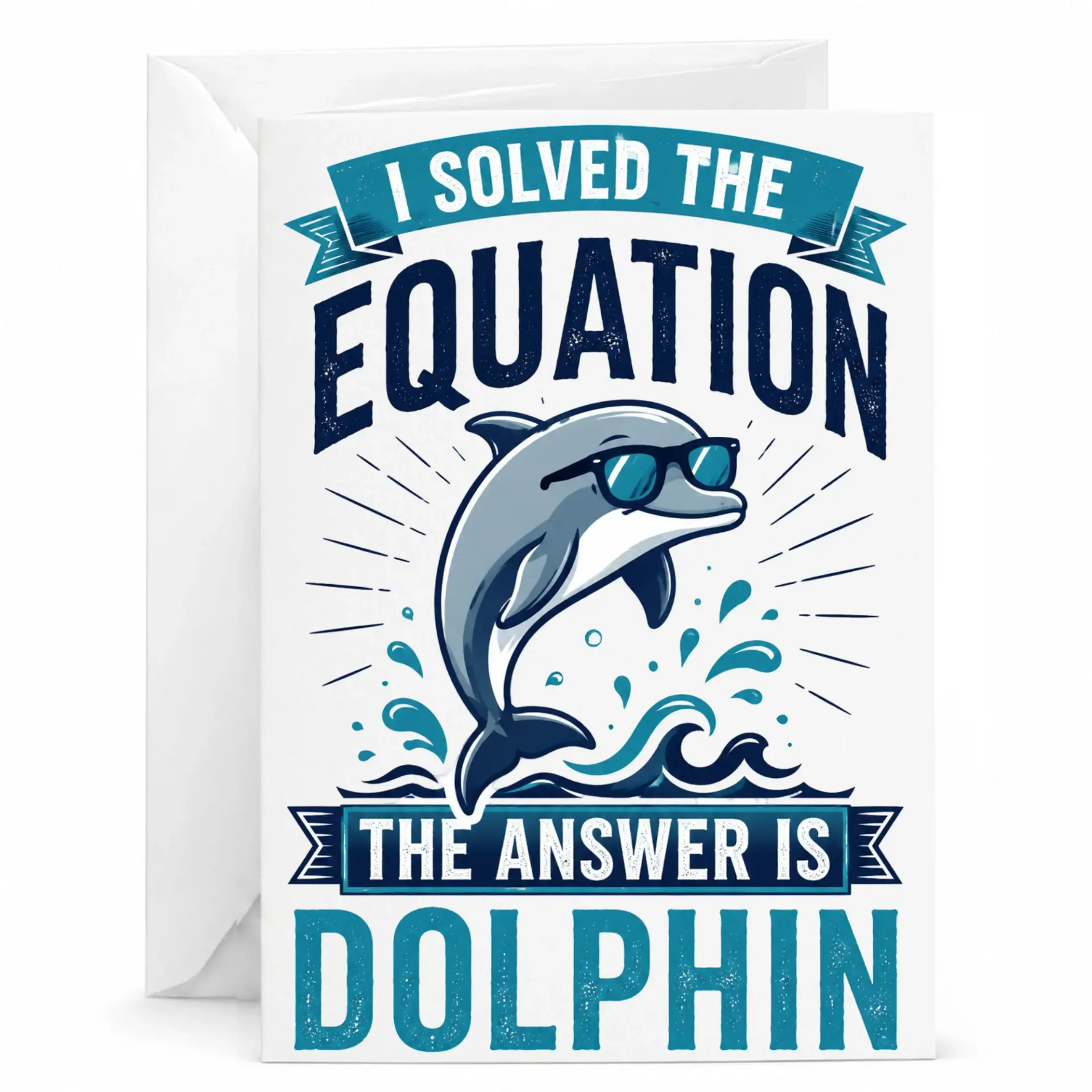 Funny Greeting Card with Envelope Playful Pun Design for Encouragement and Celebrations 5x7 Folded Note