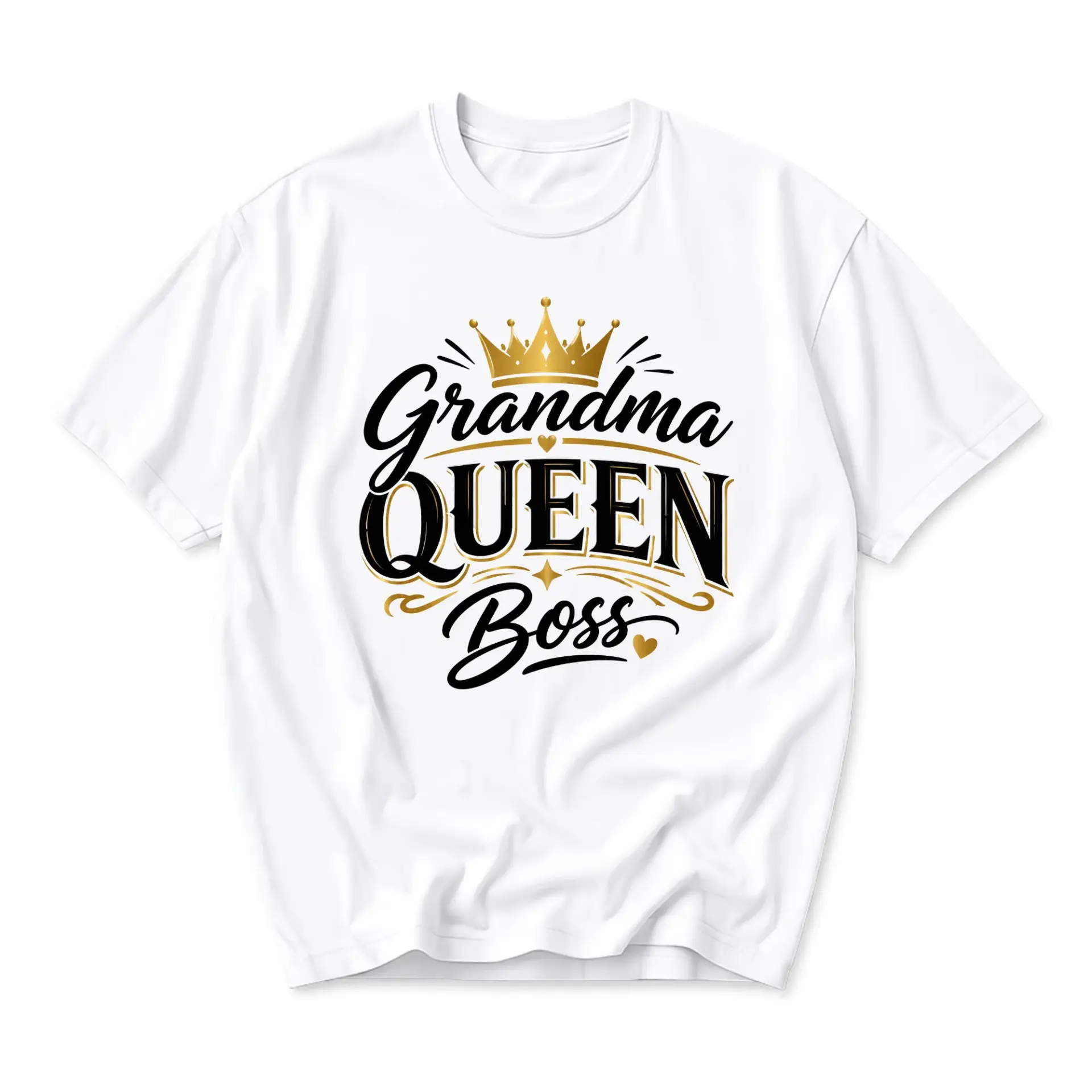 Graphic Tee Grandma Queen Unisex T-Shirt Casual Short Sleeve Crew Neck Top