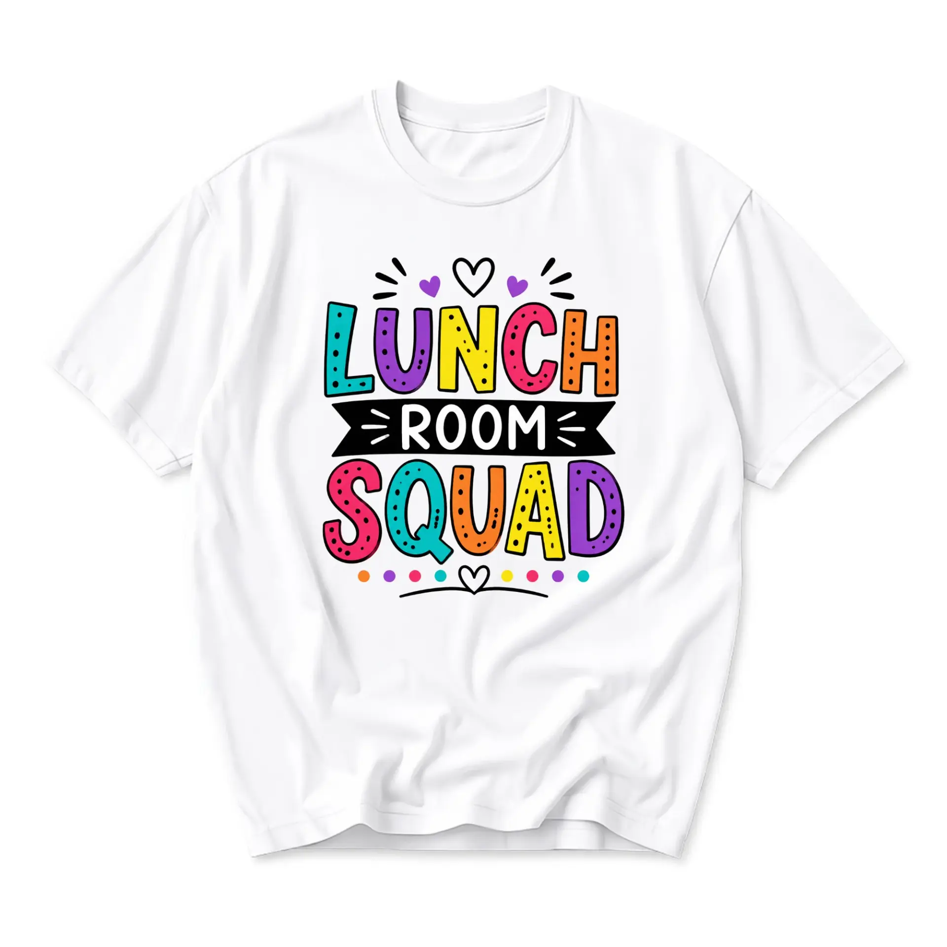 T-shirt Lunch Room Squad Funny Graphic Tee Unisex Casual Apparel for Everyday Comfort and Personal Style Statement