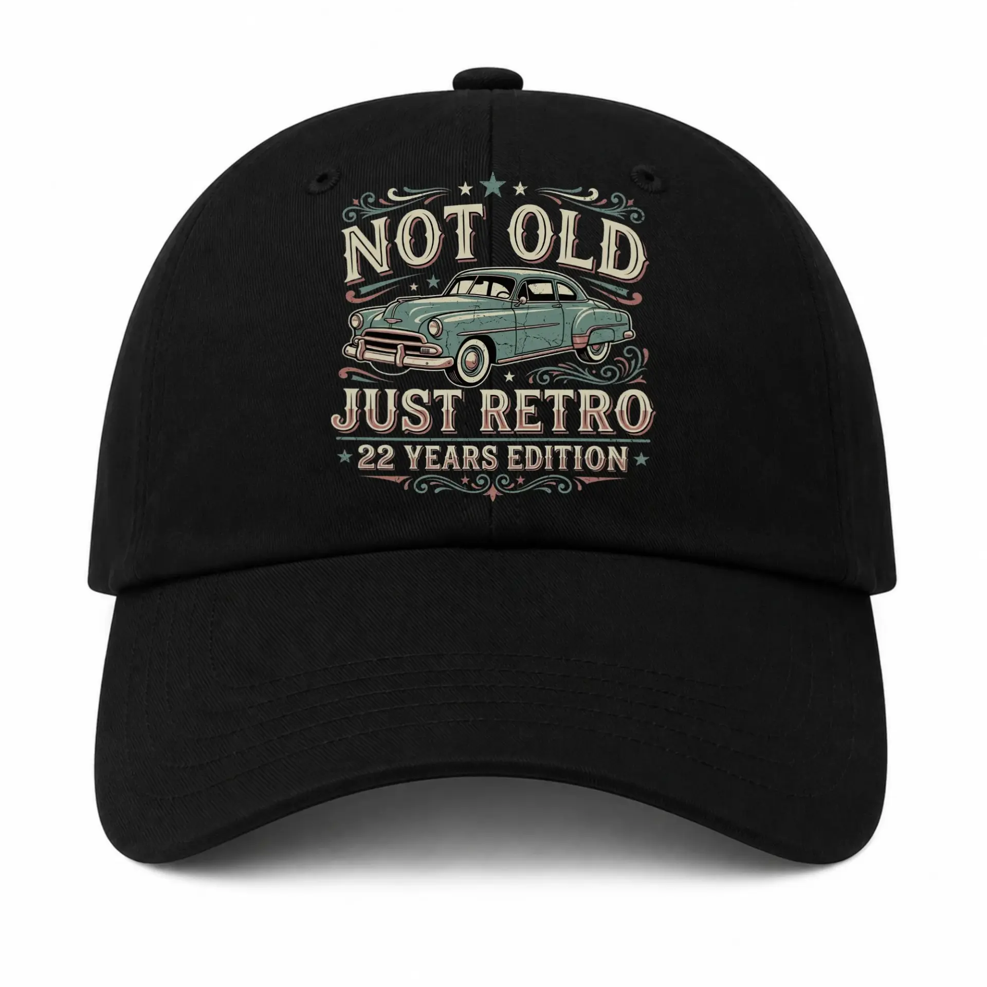 Baseball Cap Not Old Just Retro 22 Years Edition Vintage Style Hat