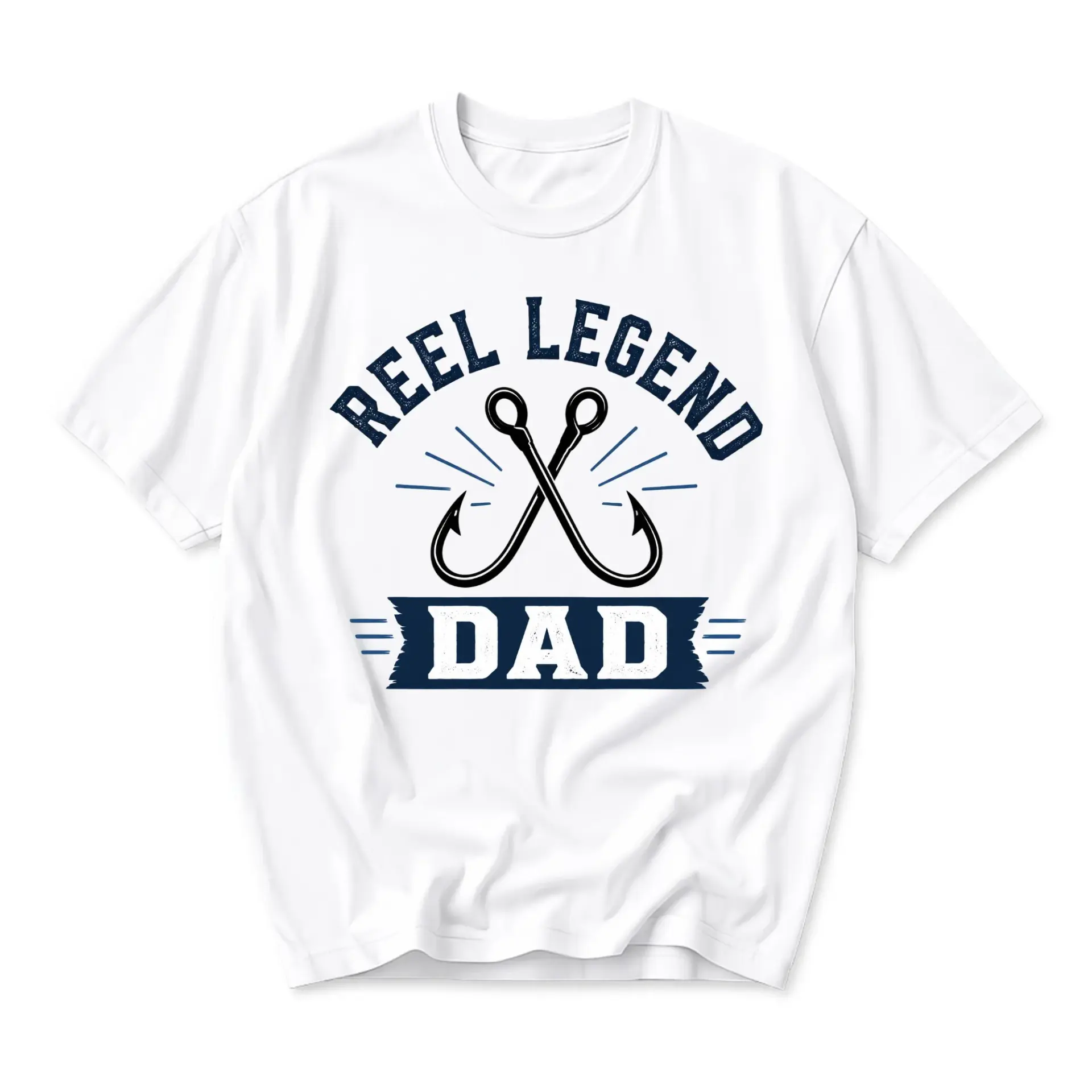 Graphic Tee Reel Legend Dad Fishing Shirt Unisex Casual Crew Neck Apparel