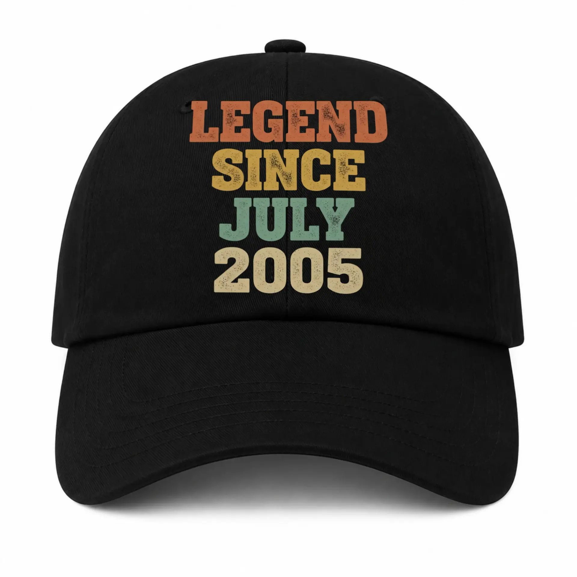 Baseball Cap Legend Since July 2005 Retro Style Graphic Embroidered Hat