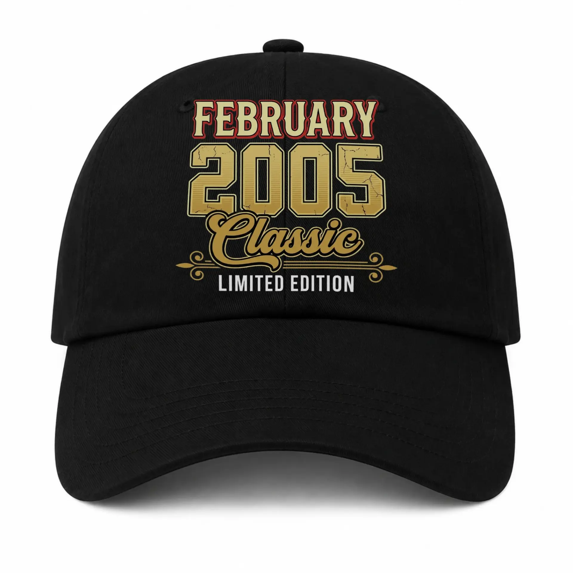 Baseball Cap February 2005 Classic Limited Edition Vintage Style Hat