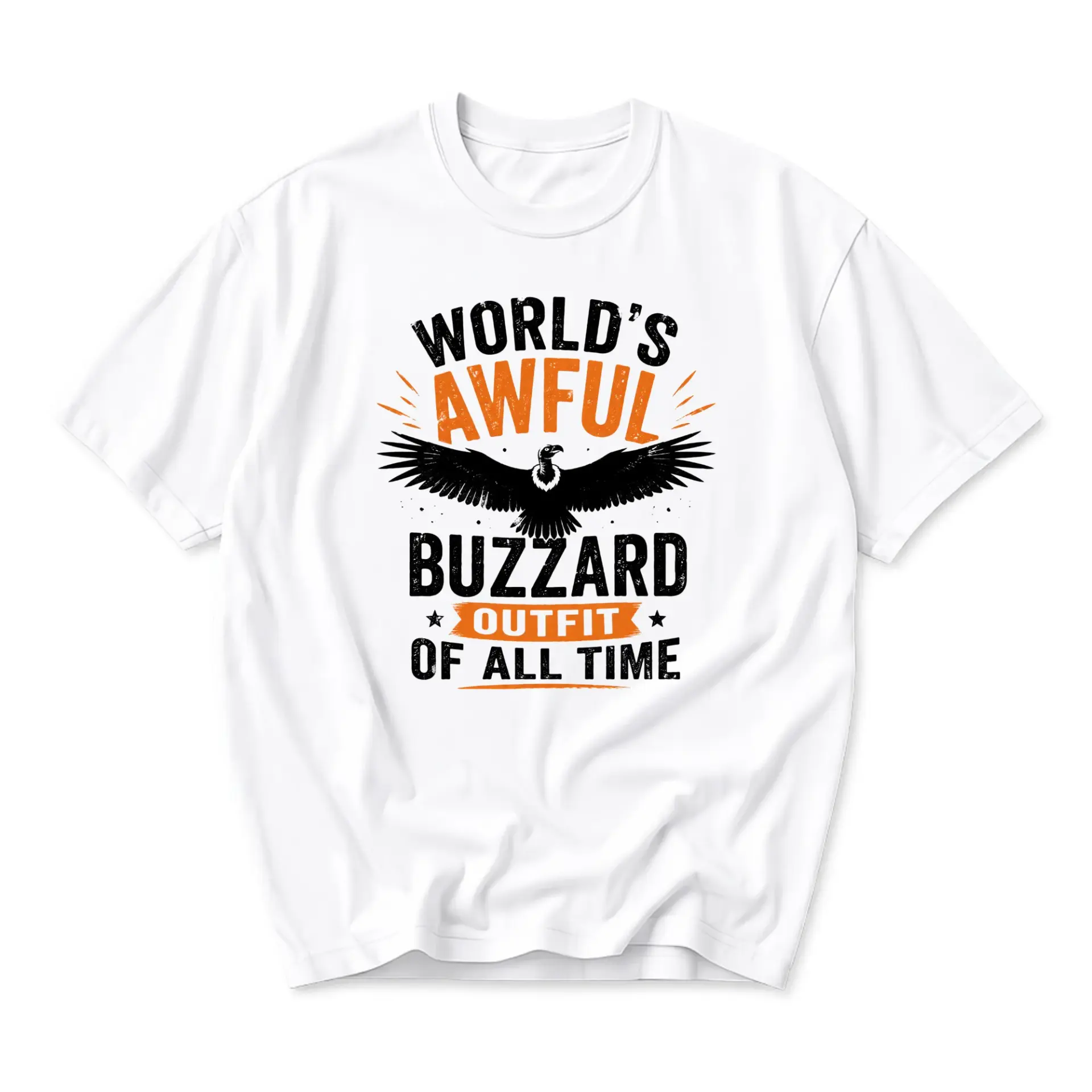Funny Shirt World's Awful Buzzard of All Time Graphic Tee Unisex Casual Crew Neck Comfortable Cotton Blend Top