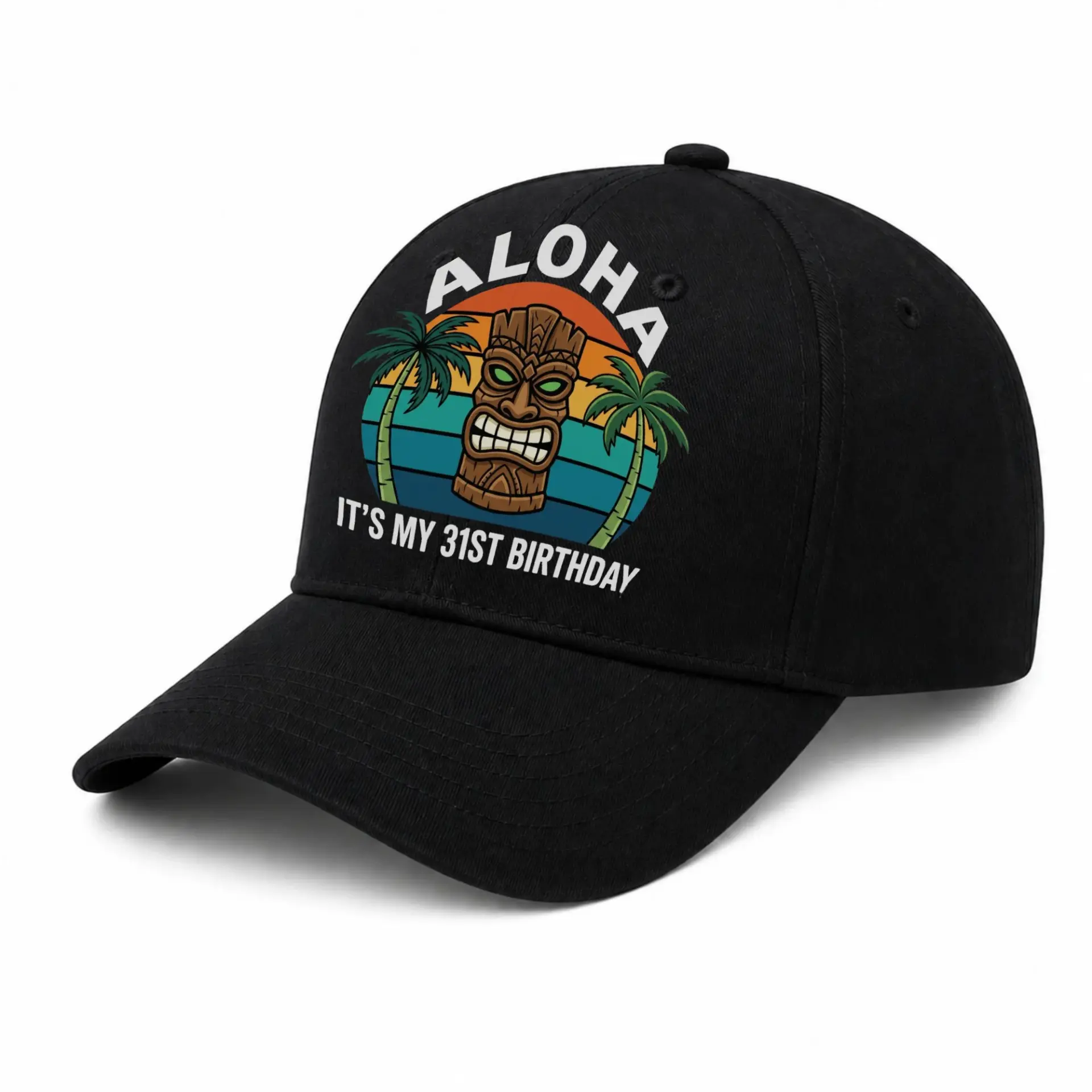 Baseball Cap 31st Birthday Aloha Tropical Design Unisex Summer Hat