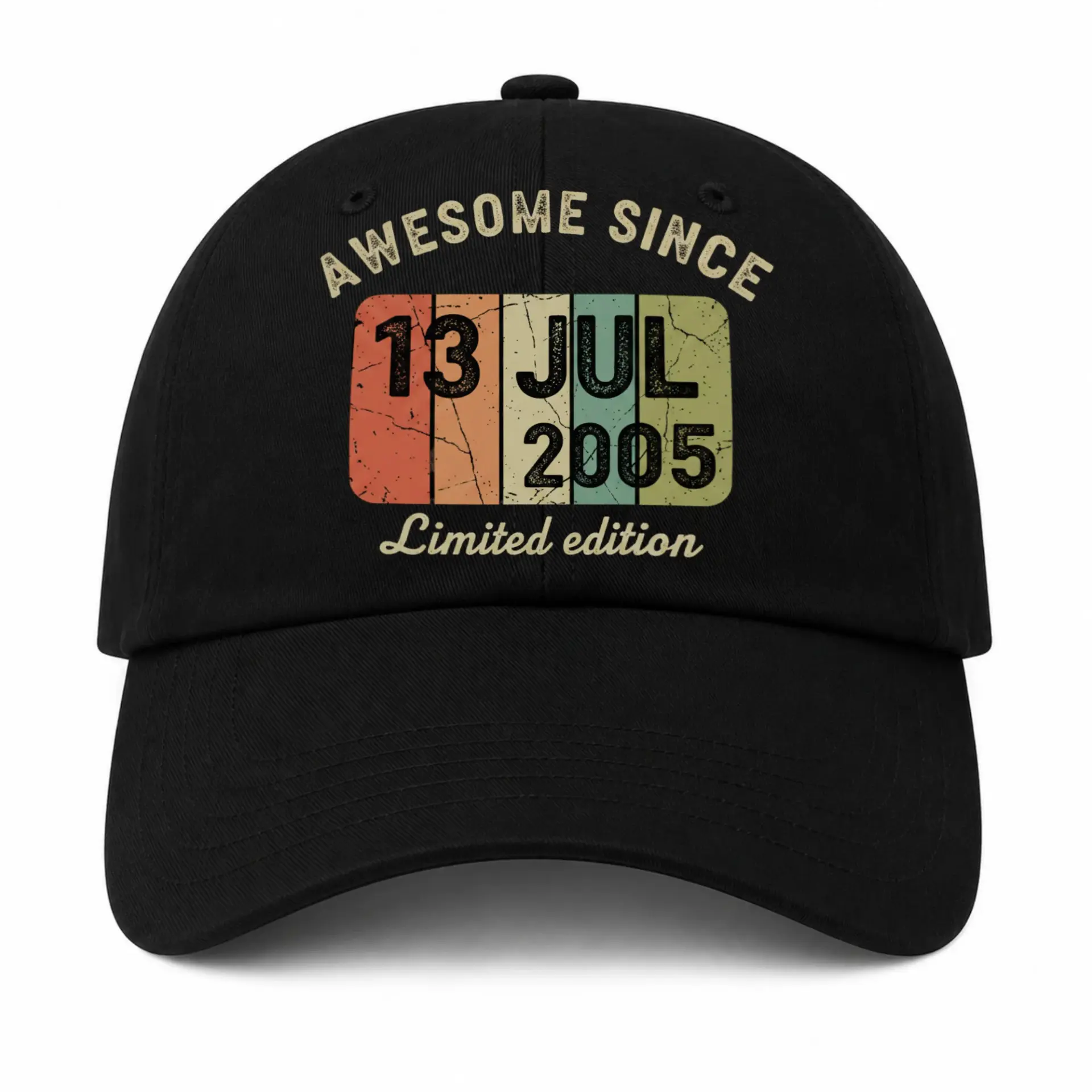 Baseball Cap Awesome Since July 2005 Retro Vintage Style Graphic Hat