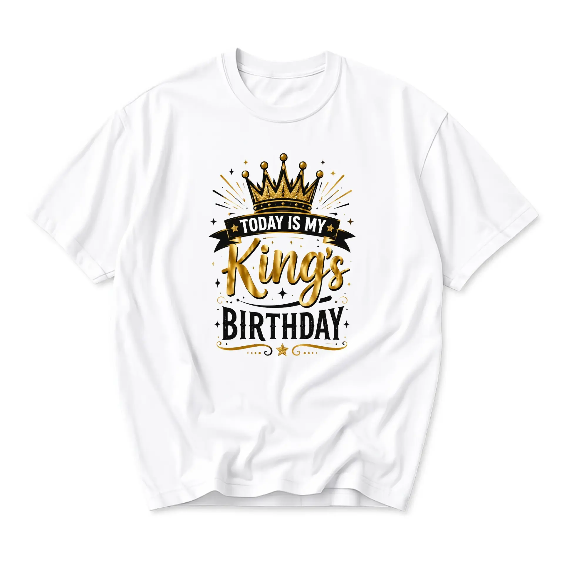 Funny Shirt Today Is My Birthday Graphic Tee Unisex Crew Neck Apparel for Casual Wear and Celebrations
