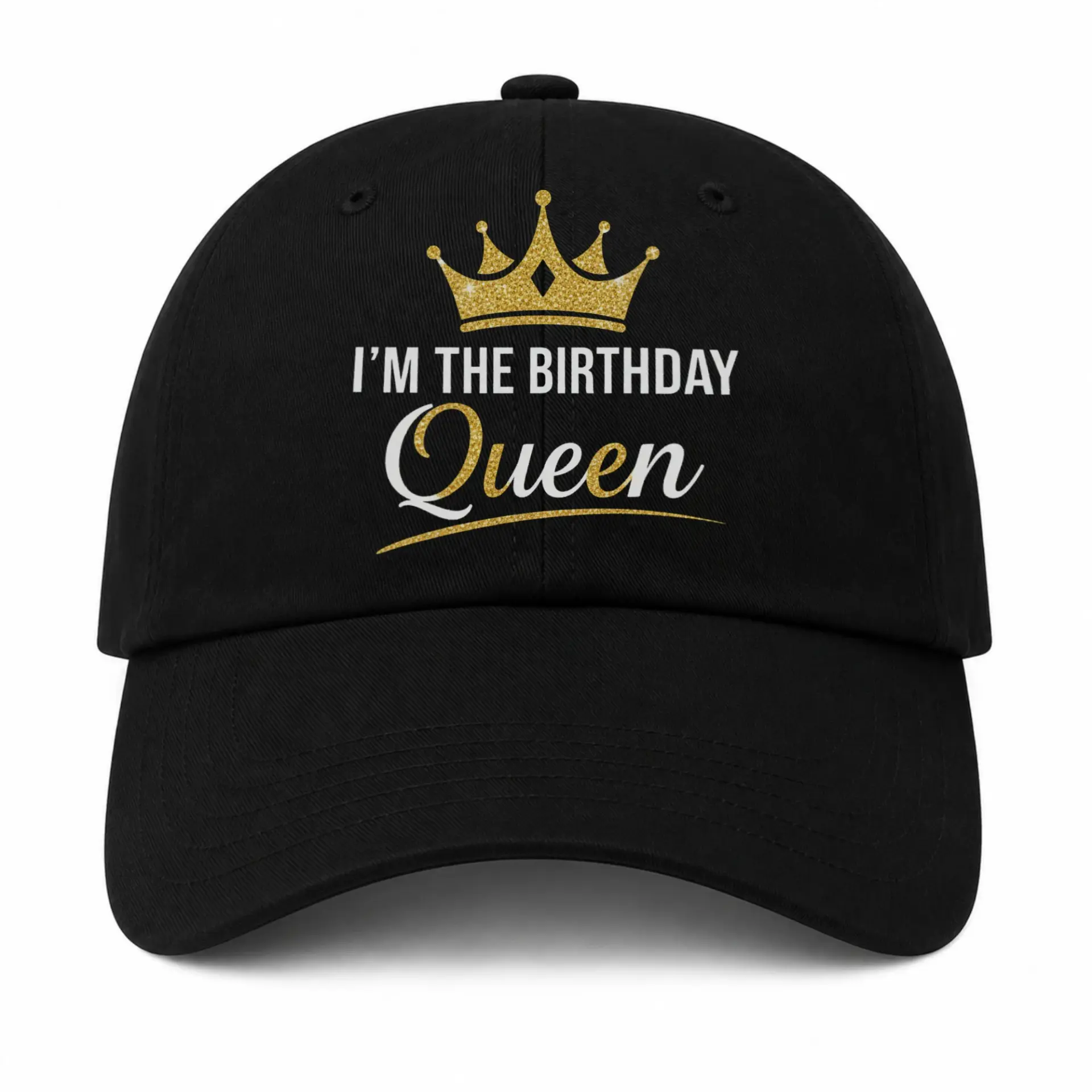 Baseball Cap Birthday Queen Crown Graphic Embroidered Adjustable Hat