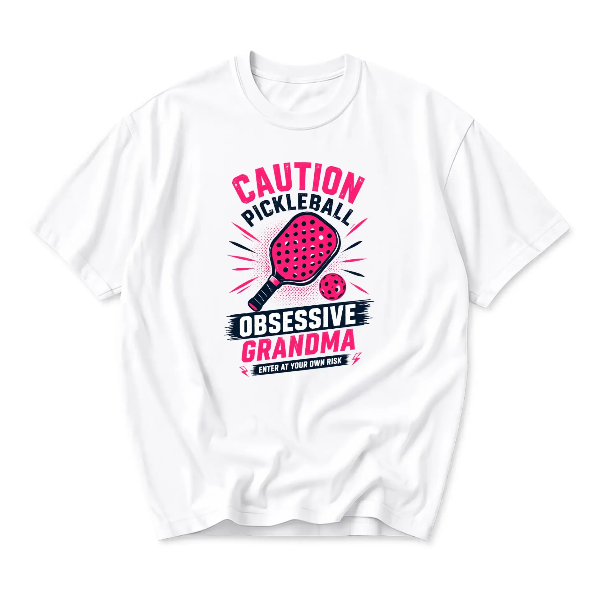 Graphic Tee Pickleball Grandma Unisex T-Shirt Casual Everyday Crew Neck Shirt Soft Breathable Cotton Blend Top