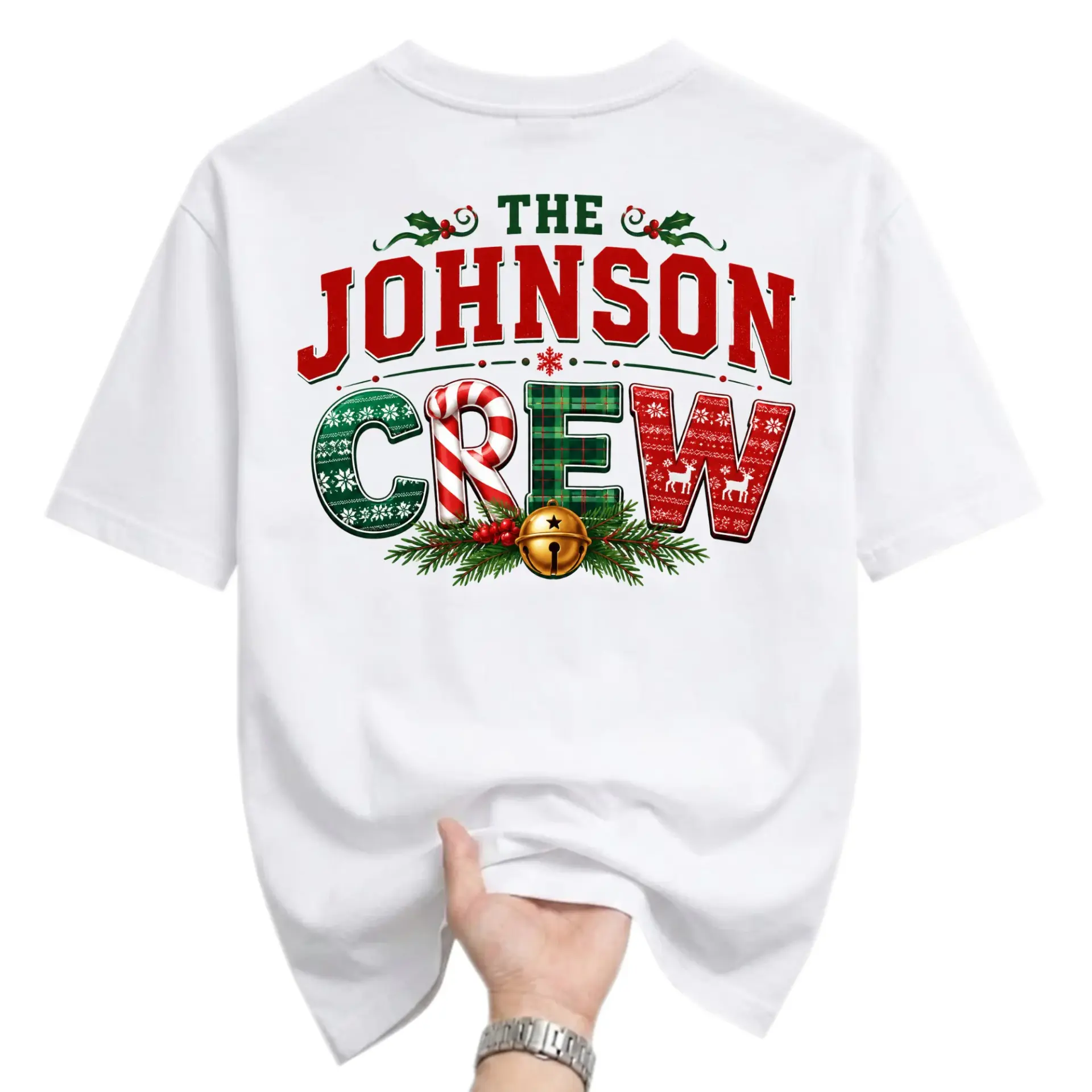 Graphic Tee the Johnson Crew Holiday Apparel Festive Seasonal Unisex Shirt for Winter Gatherings and Casual Style