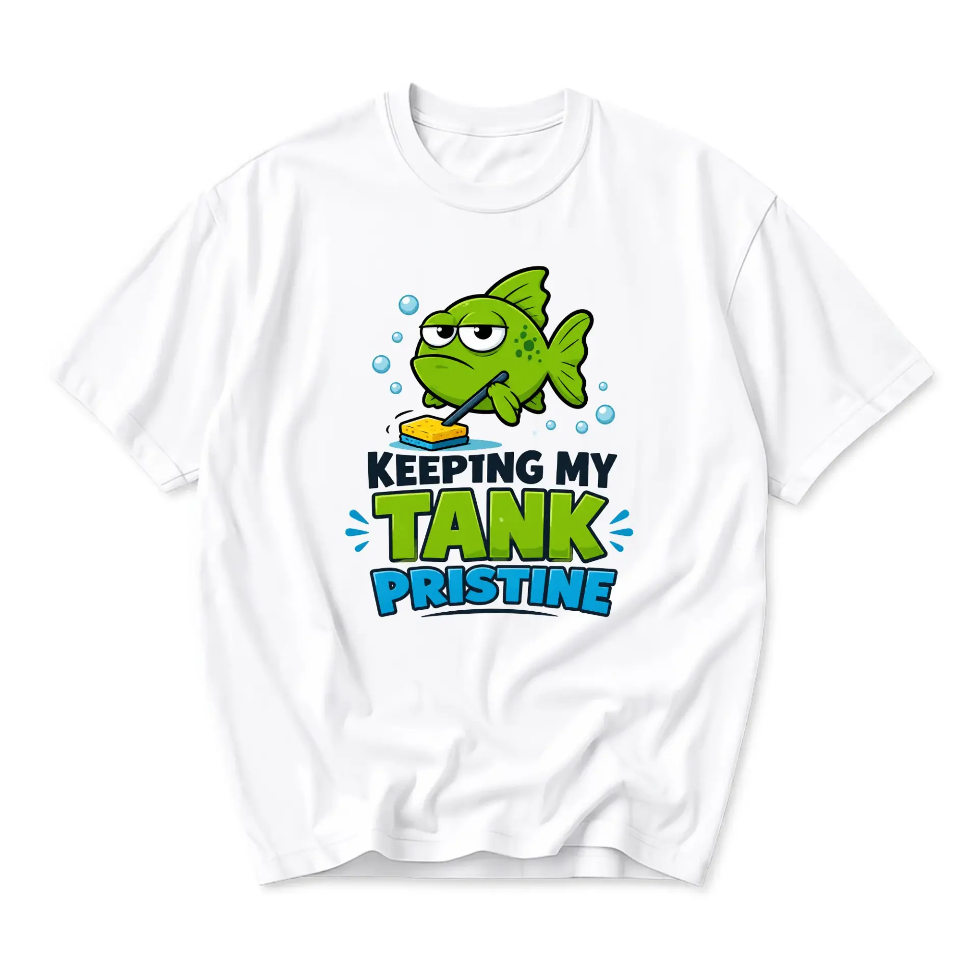 Funny Shirt Keeping My Tank Pristine Graphic Tee Unisex Crew Neck Casual