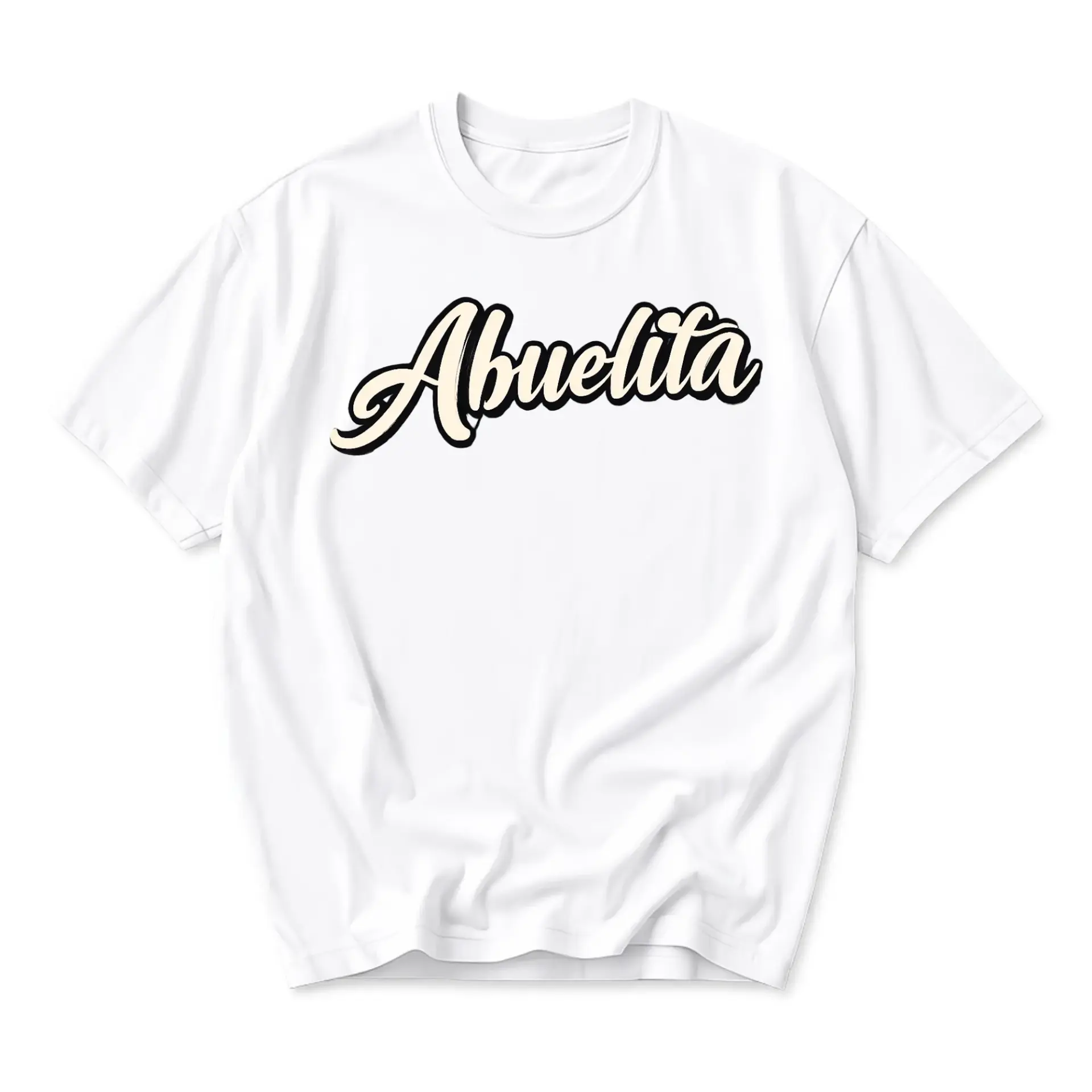 Graphic Tee Abuelita Lettering Unisex Crew Neck T-Shirt Comfortable