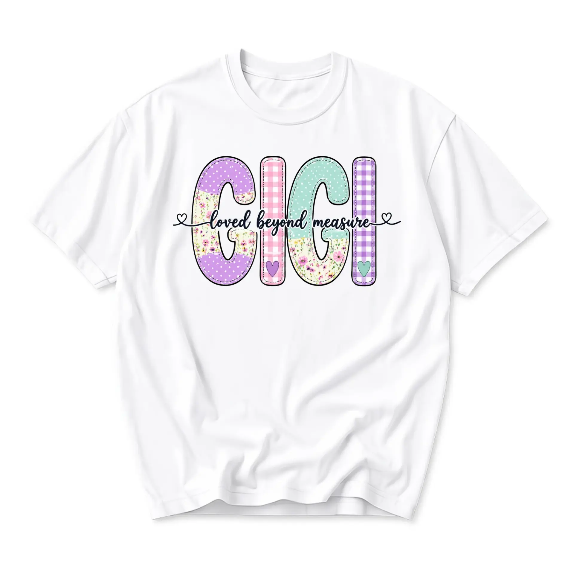 T-shirt Gigi Loved Beyond Measure Graphic Tee Soft Cotton Unisex Crew Neck