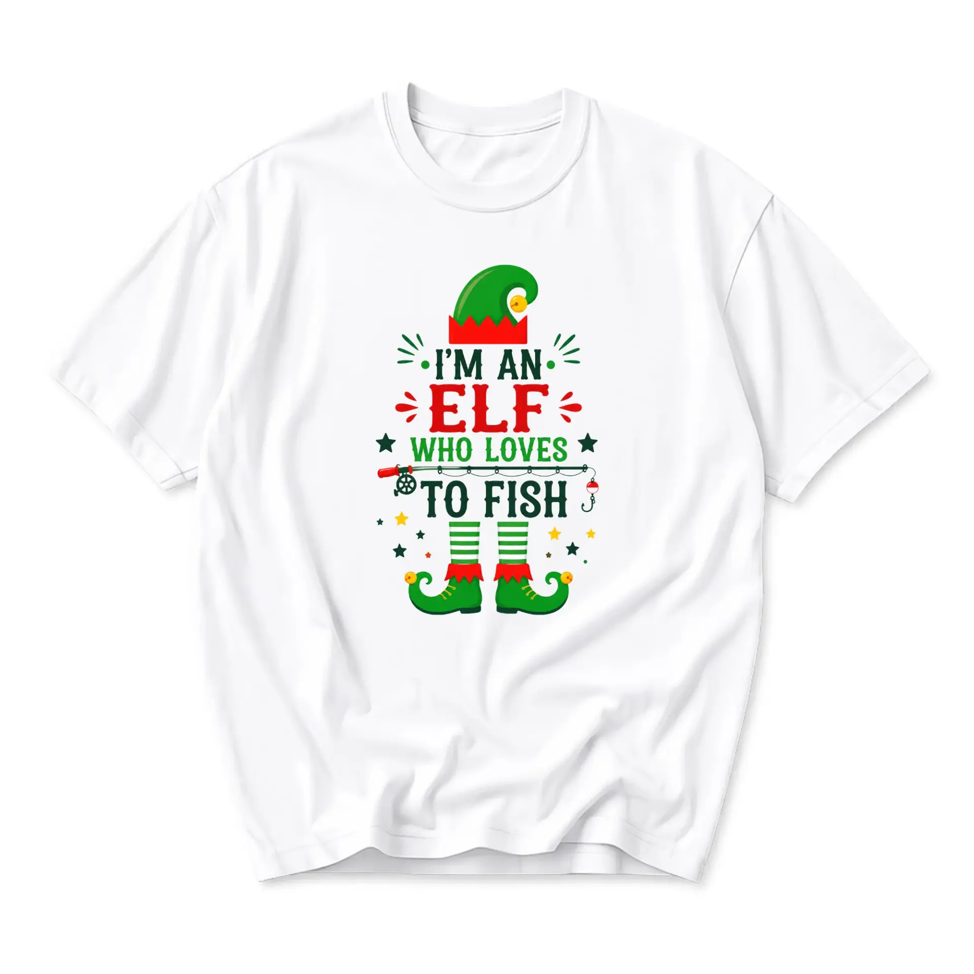 Funny Shirt I Am an Who Loves to Fish Graphic Tee Unisex Crew Neck Holiday Fishing Themed Casual Apparel Top