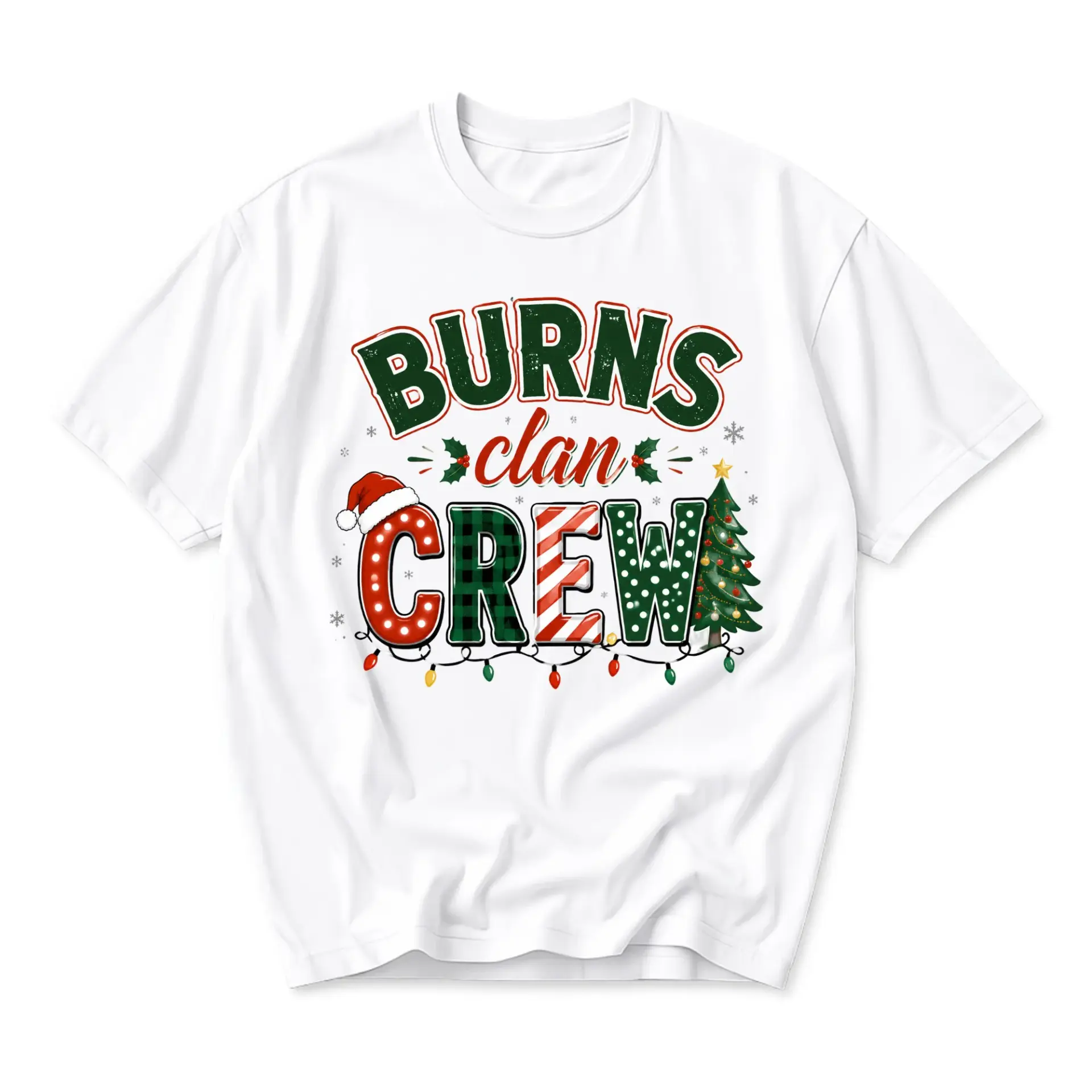 Funny Shirt Burns Clan Crew Holiday Graphic Tee Unisex Casual Apparel for
