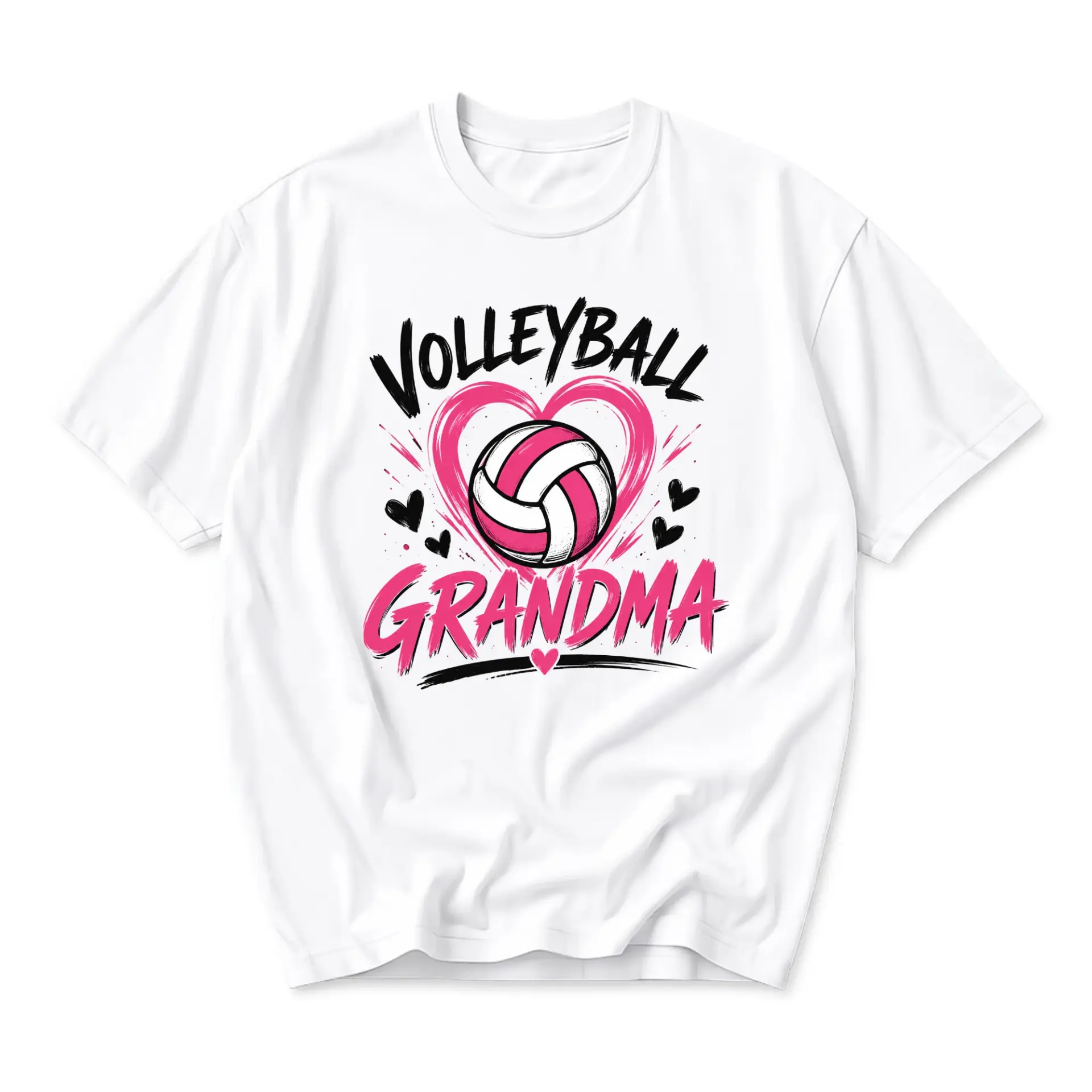 Graphic Tee Volleyball Grandma Shirt Sports Lover Gift Unisex Crew Neck