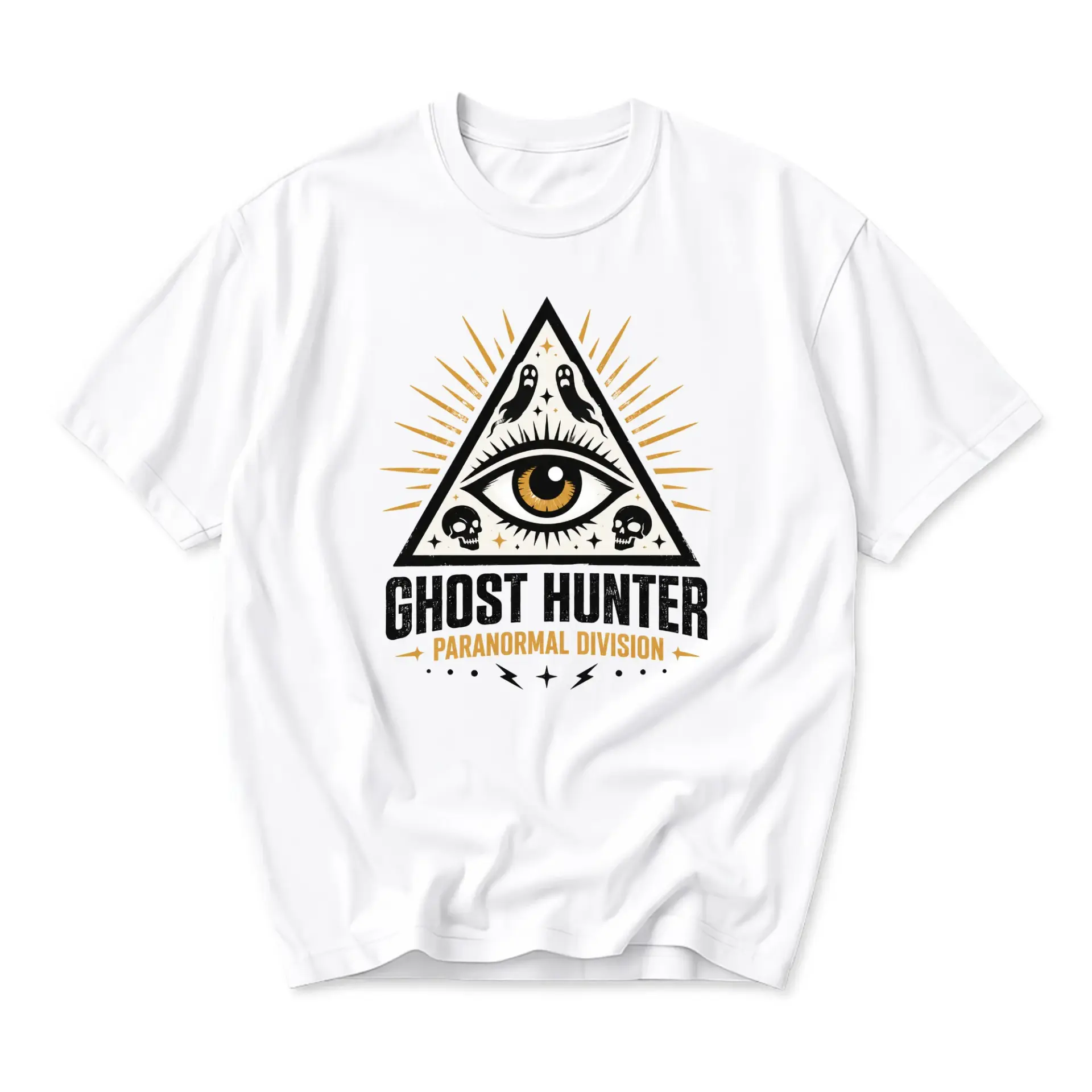 Graphic Tee Ghost Hunter Paranormal Division Shirt Unisex Crew Neck Short Sleeve Casual Cotton Blend Apparel