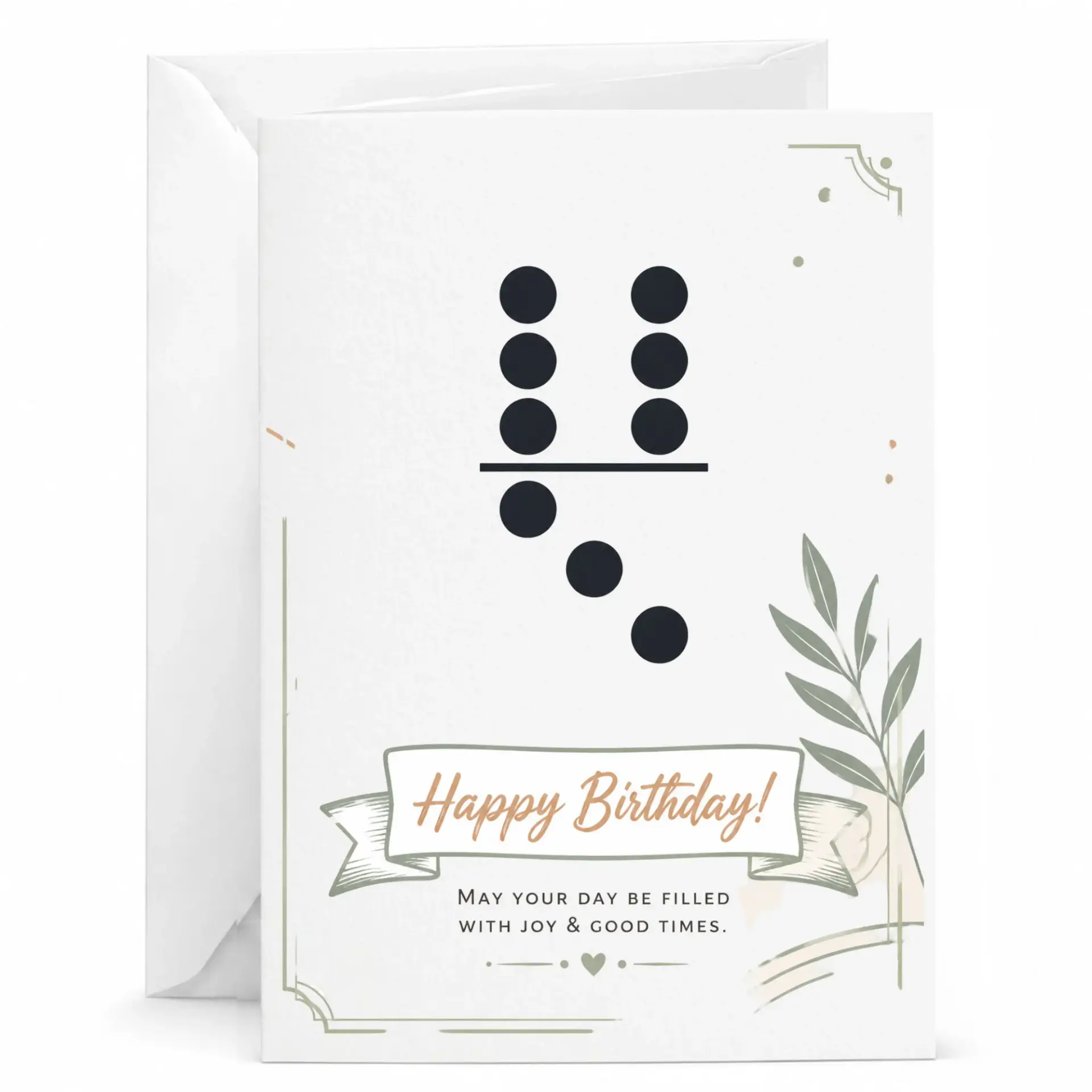 Birthday Card Featuring Design and Elegant Accents for Special Celebrations Well Wishes