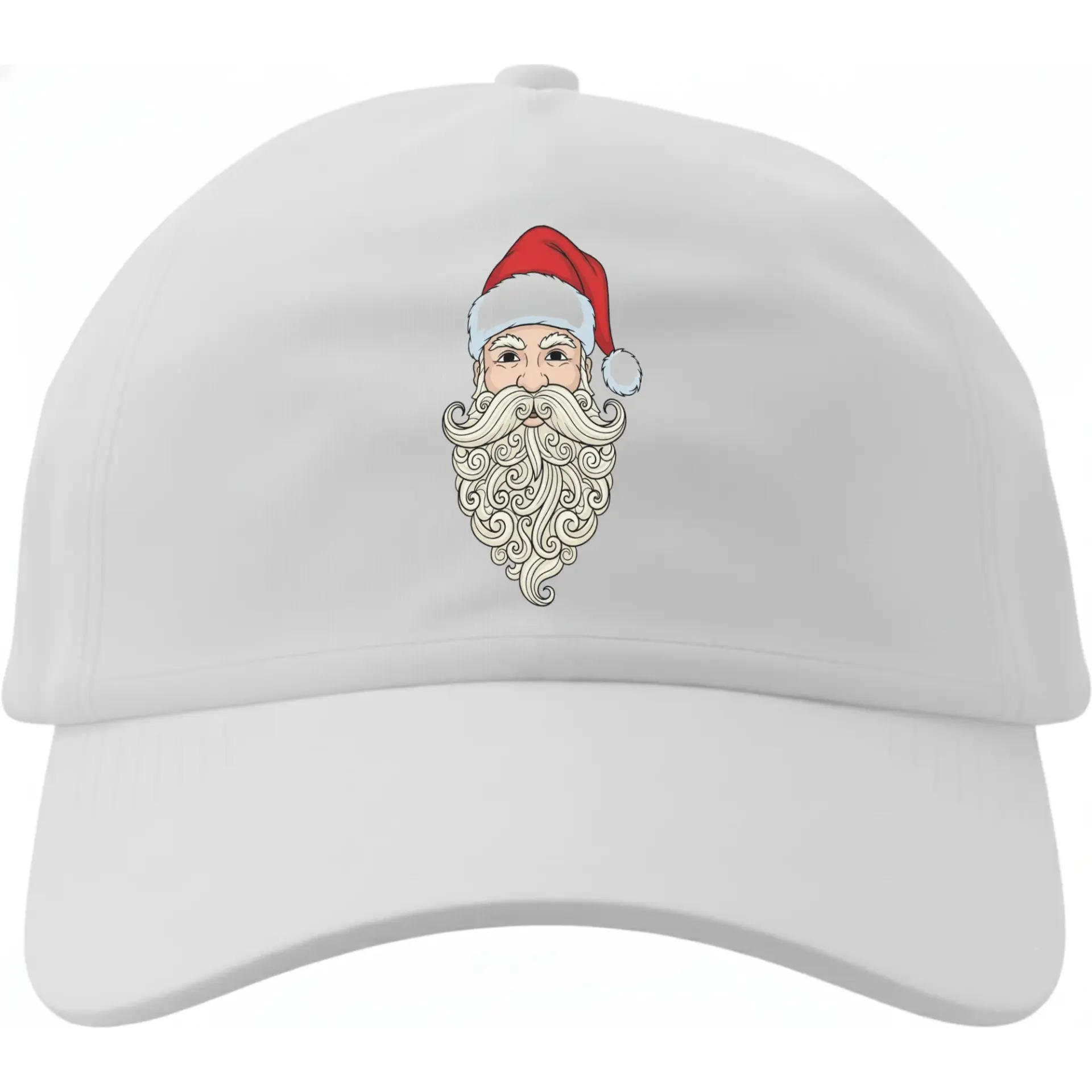 Baseball Cap Festive Santa Claus Graphic Hat for Winter Holiday Season Stylish Casual Unisex Embroidered Cotton Accessory