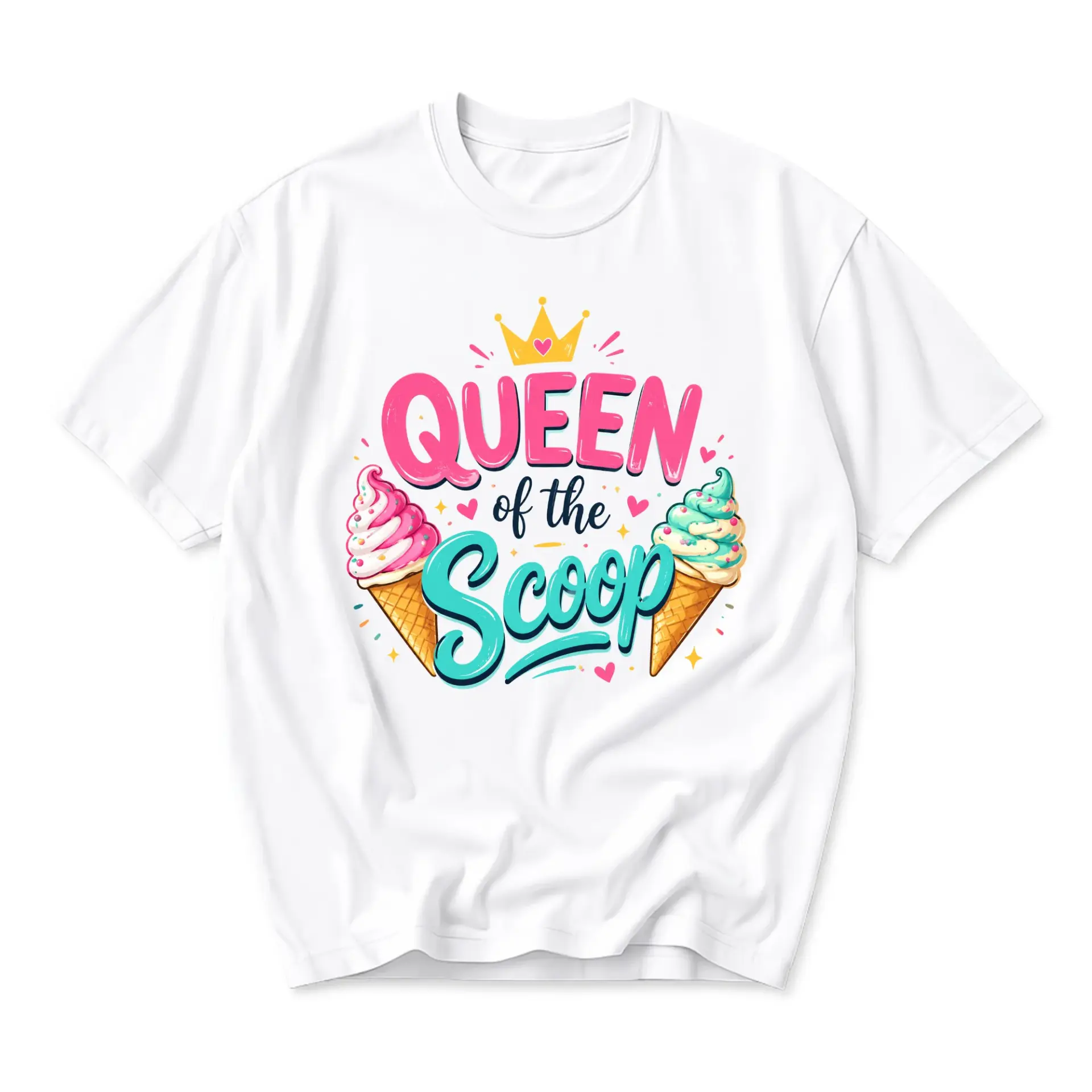 Graphic Tee Queen of the Illustration Unisex Crew Neck Soft Cotton Blend