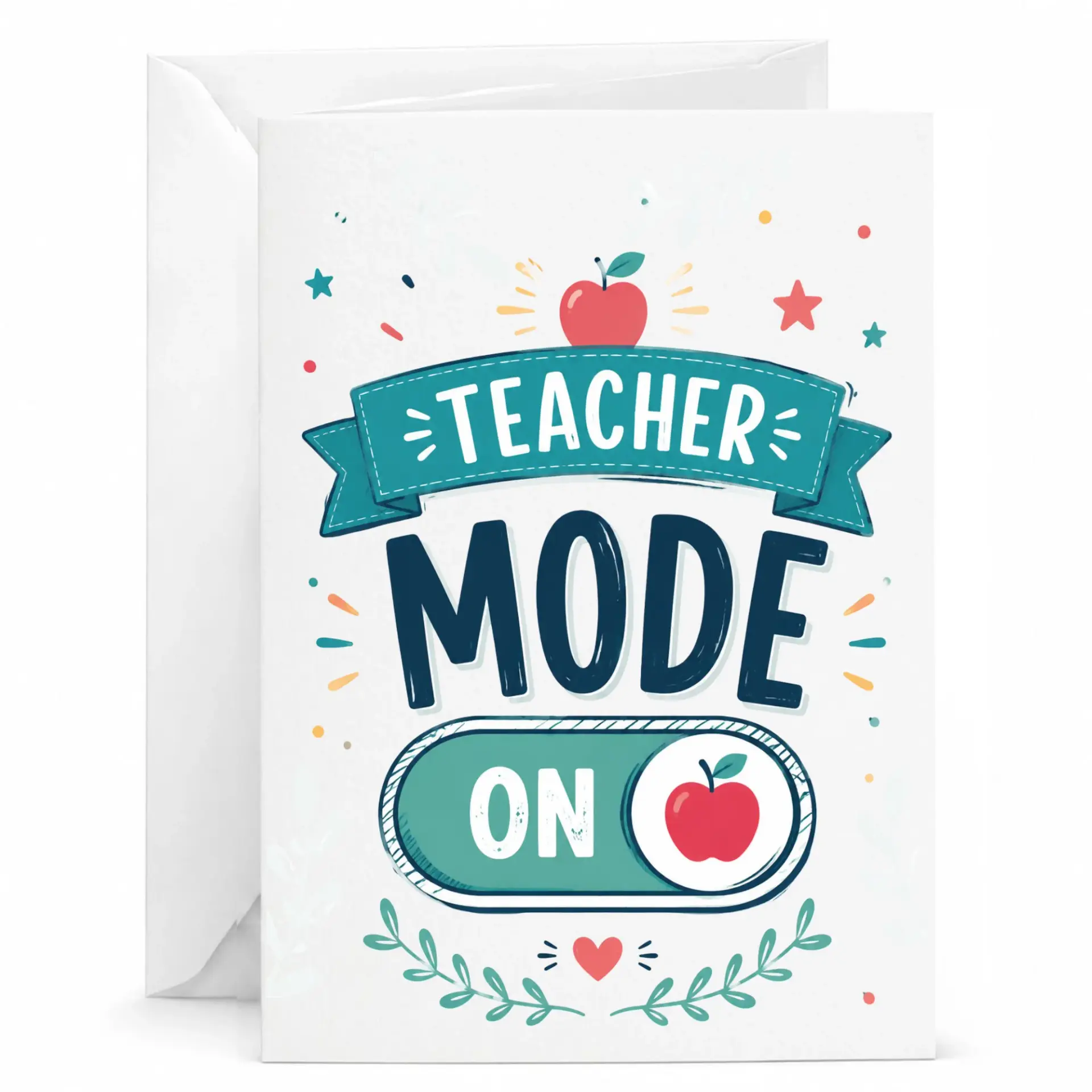 Greeting Card Teacher on Professional Appreciation Stationery for Educators and Mentors All Occasions 5x7 Inch