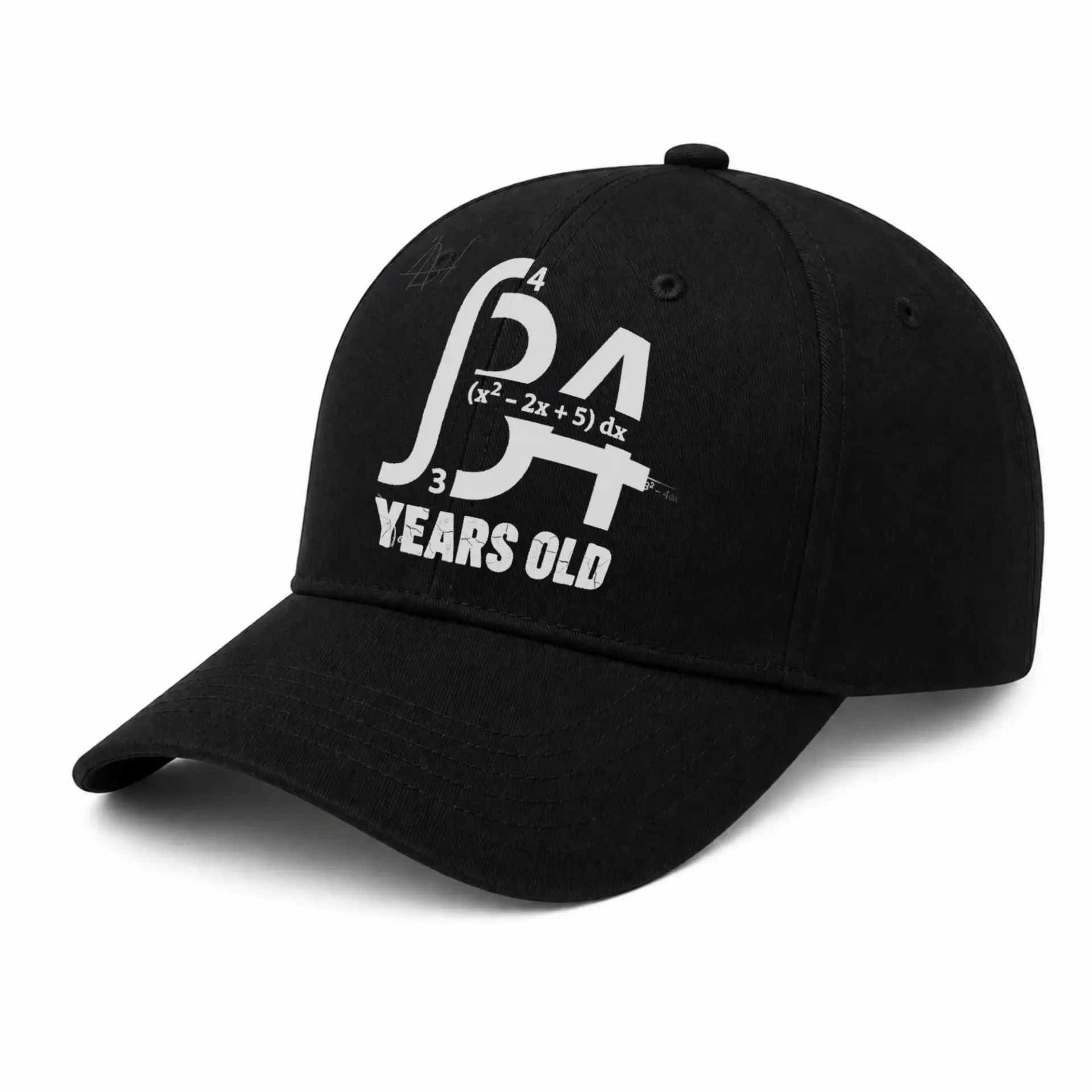 Baseball Cap Math Equation Graphic Printed Hat Casual Cotton Headwear