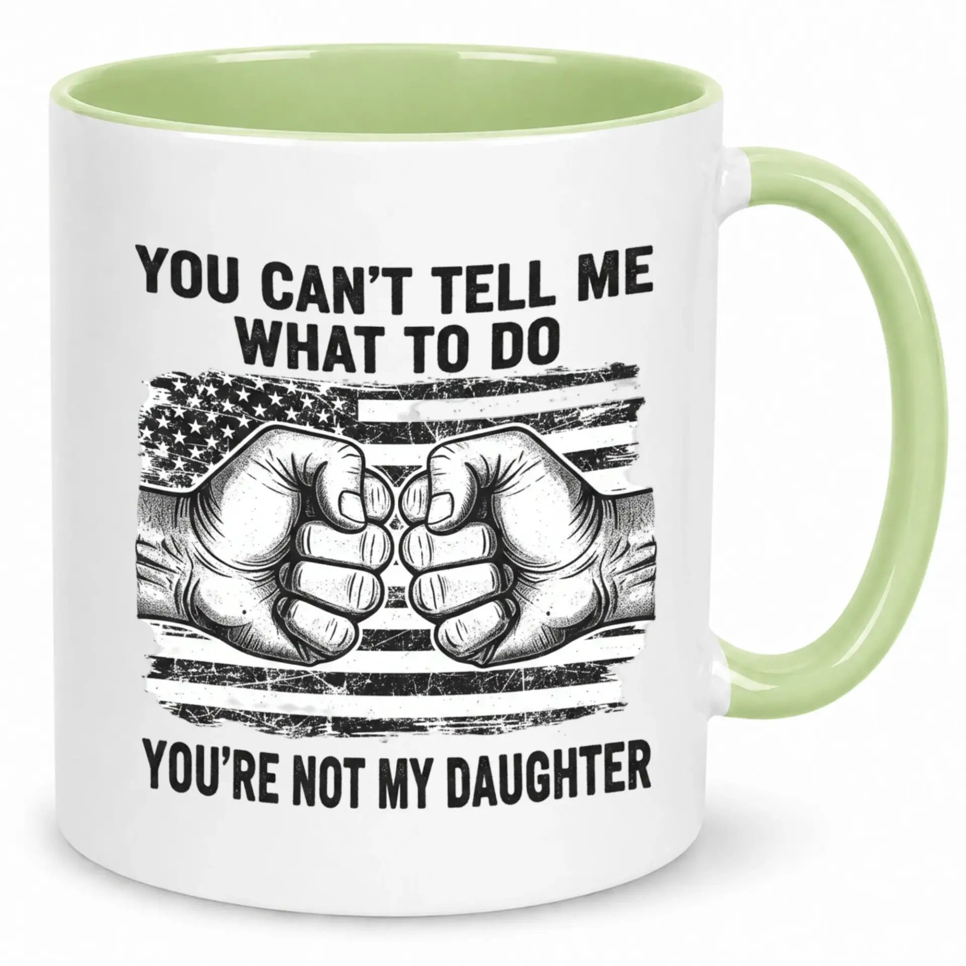 Funny Dad Themed Ceramic Coffee Mug Humorous 'you're Not My Daughter' Quote Beverage Cup Sturdy White Kitchen Drinkware Gift