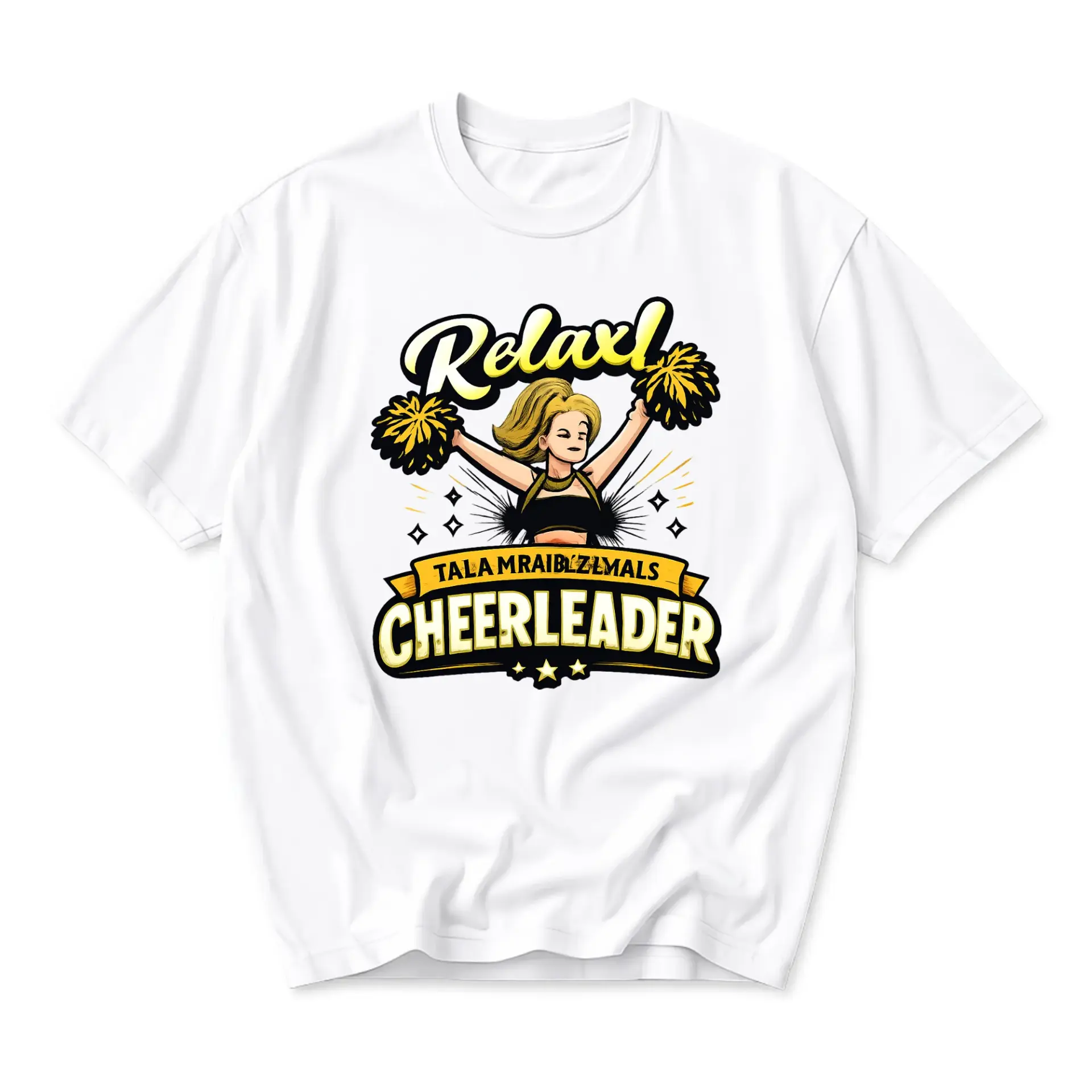Funny Shirt I Am a Cheerleader Unisex Graphic Printed T-Shirt Casual