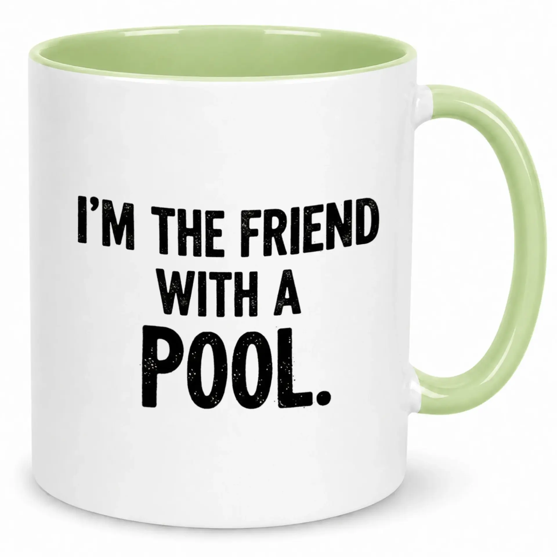 Funny Ceramic Coffee Mug with Humorous Pool Owner Slogan Design, 11 Oz or 15 Oz Novelty Drinkware for Home and Office