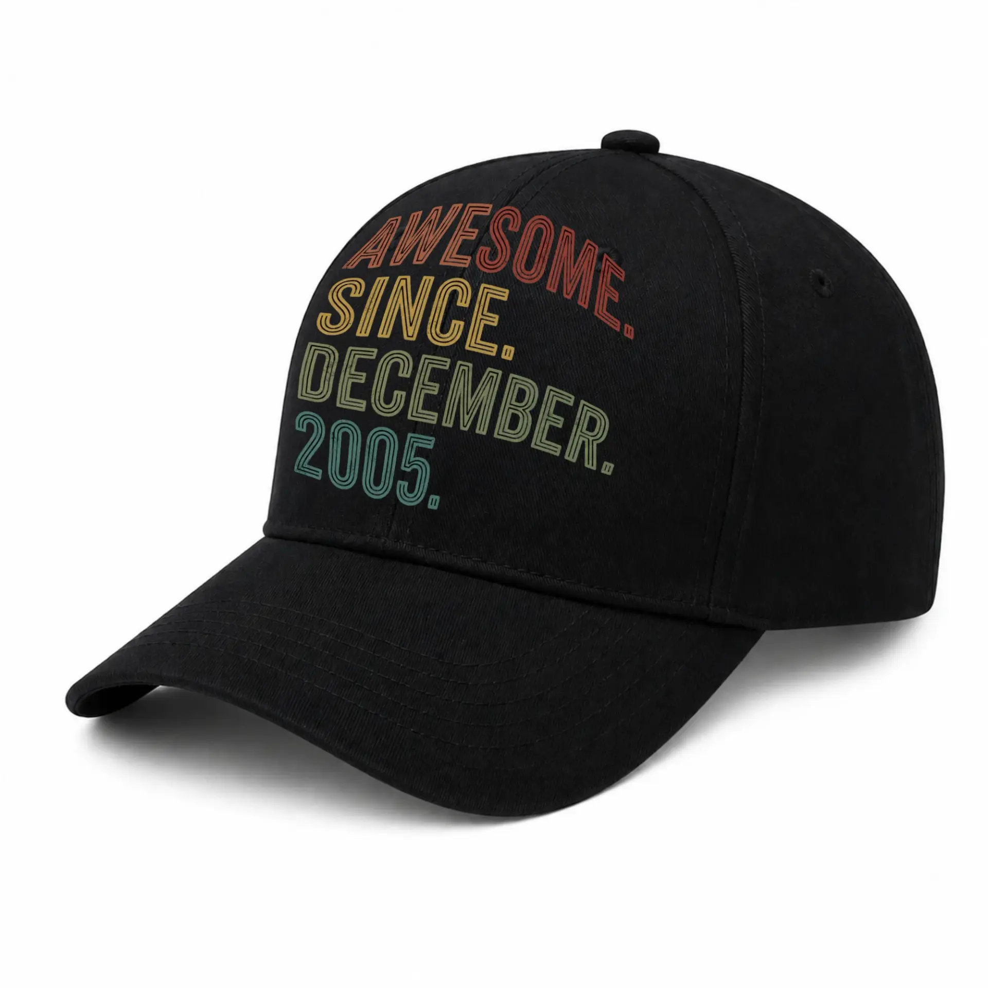 Baseball Cap Awesome Since December 2005 Retro Vintage Style Dad Hat
