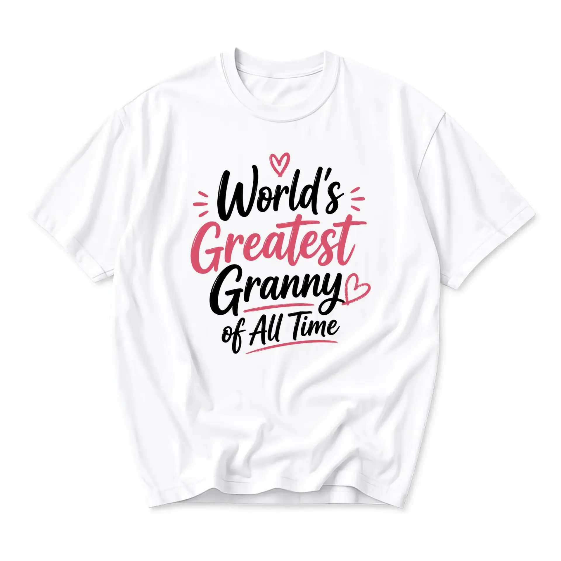 Graphic Tee World's Greatest Granny of All Time Casual Unisex Short Sleeve Shirt for Everyday Comfort and Style
