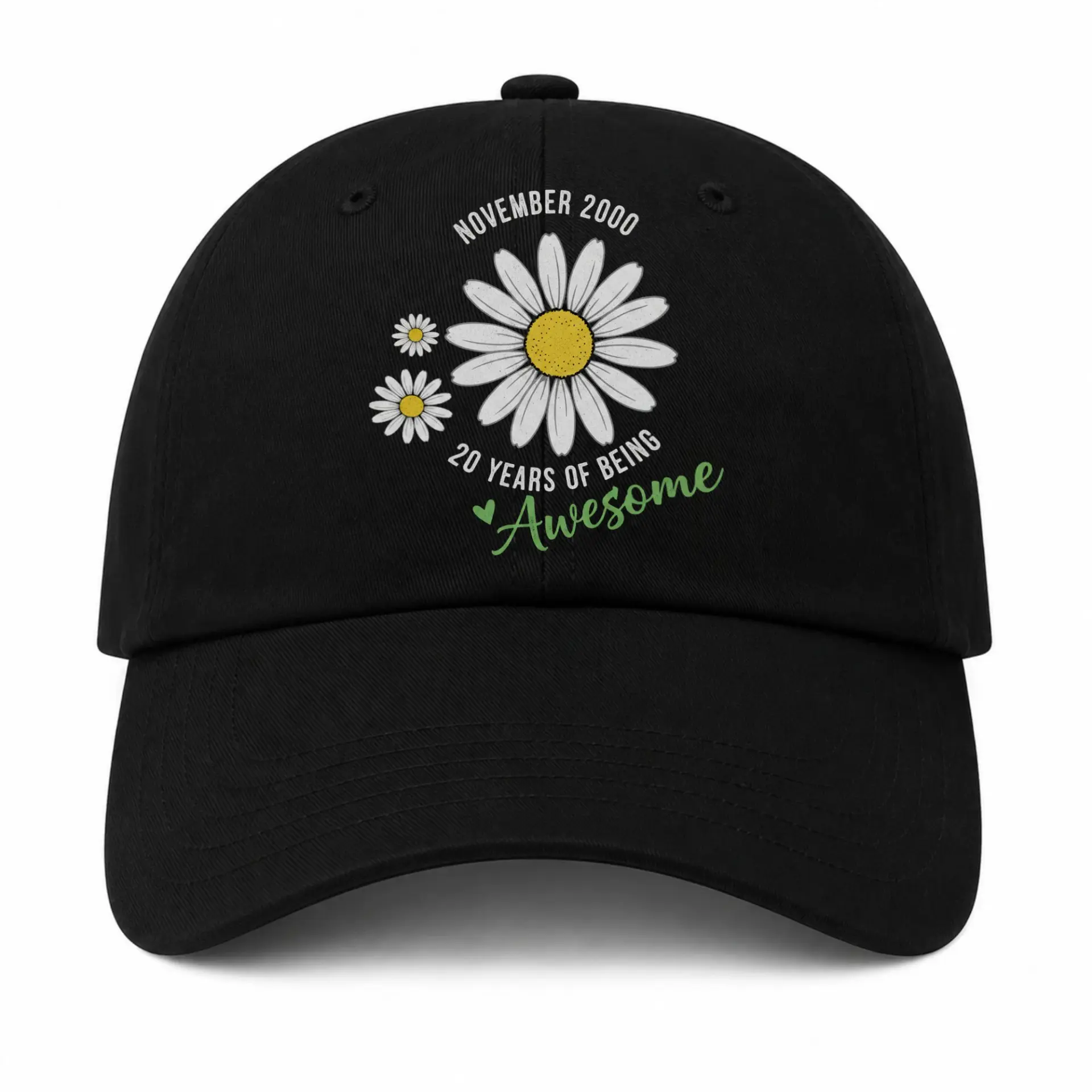 Vinyl Sticker Pack Daisy Flower November 2000 20 Years of Being Awesome Aesthetic Floral Decals for Personalization
