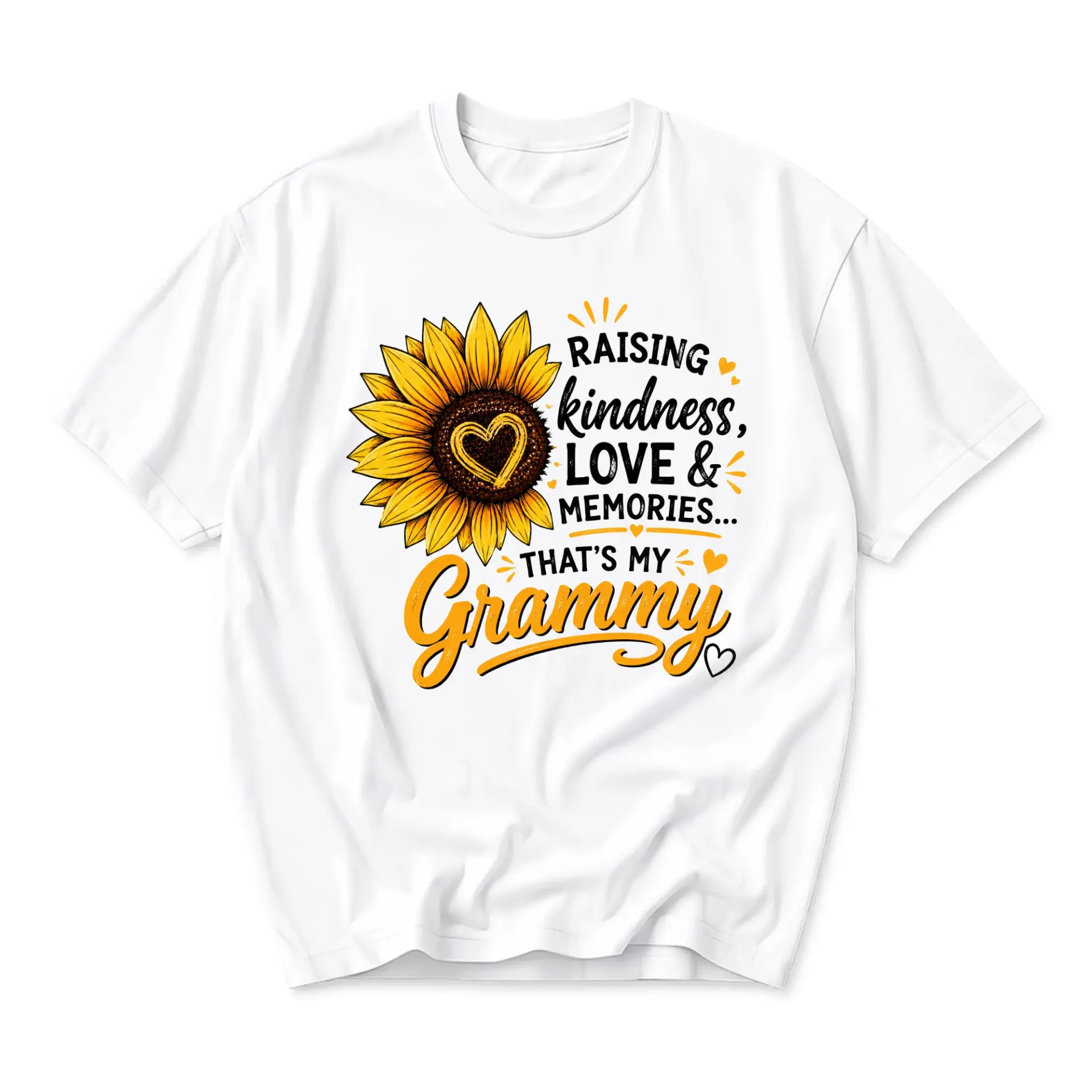 Graphic Tee Raising Kindness Love and Memories That Is My Sunflower Unisex