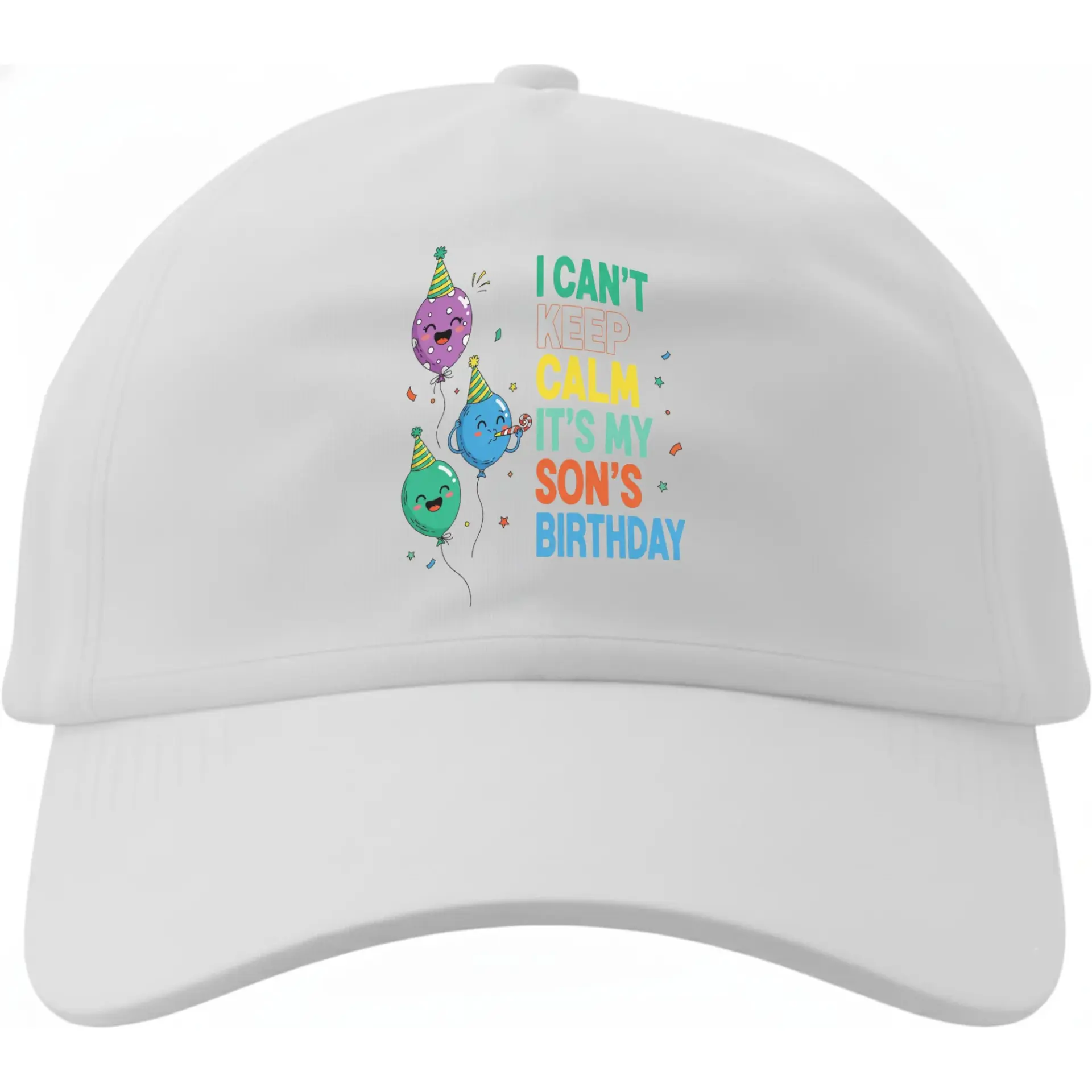 Dad Hat Baseball Cap I Can't Keep Calm It's My Son's Birthday Party Celebration Unisex Cotton Low Profile Headwear
