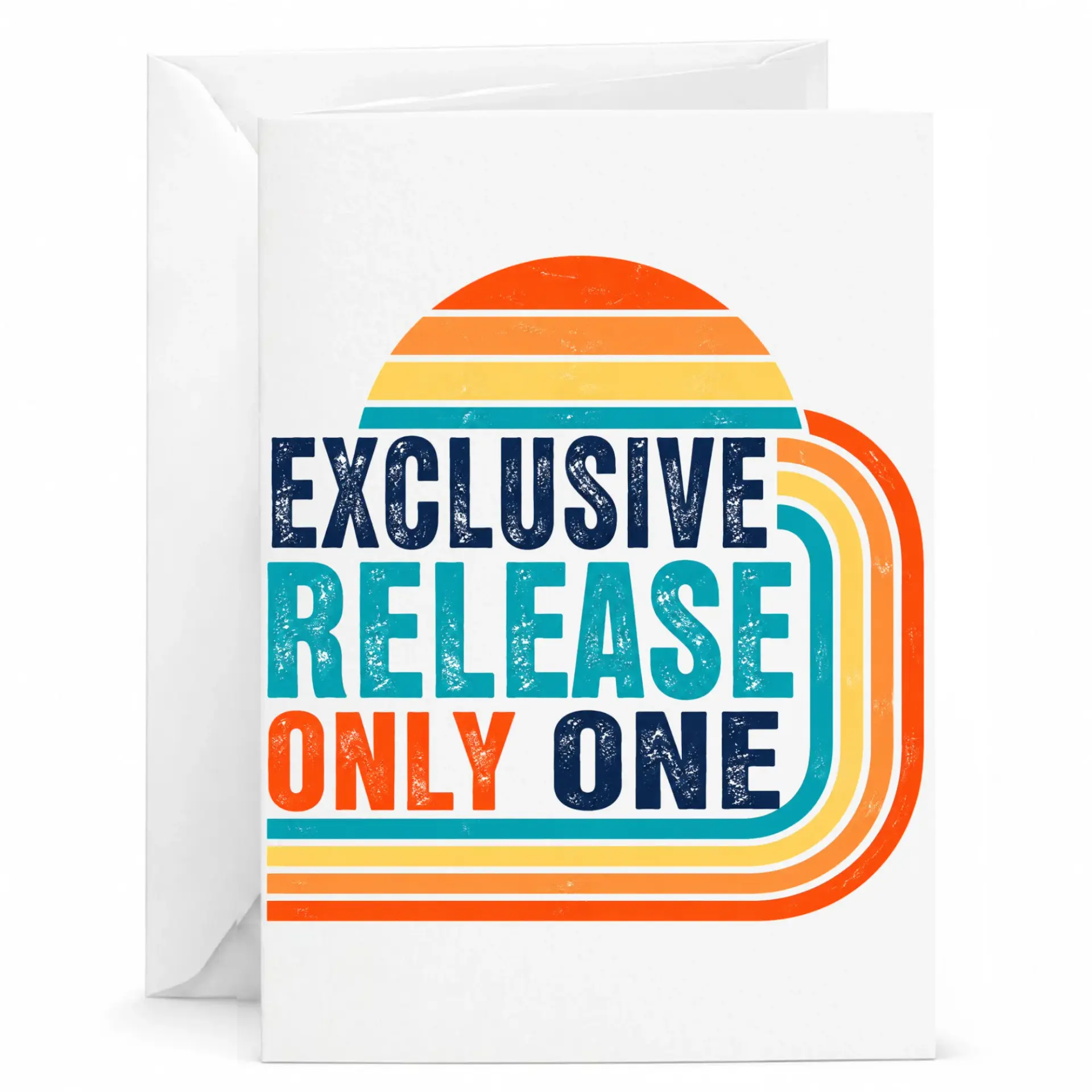 Funny Greeting Card Exclusive Release Only One Retro Design for Milestone Celebrations and Personal Messages