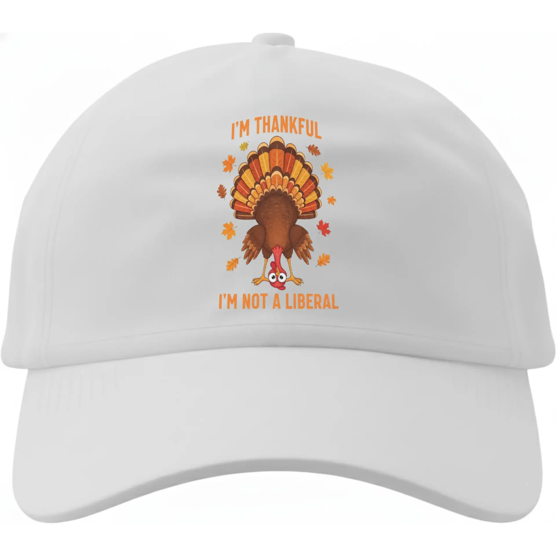Baseball Cap Thanksgiving Turkey Graphic Funny Seasonal Hat for Men and Women Adjustable Cotton Blend Casual Headwear