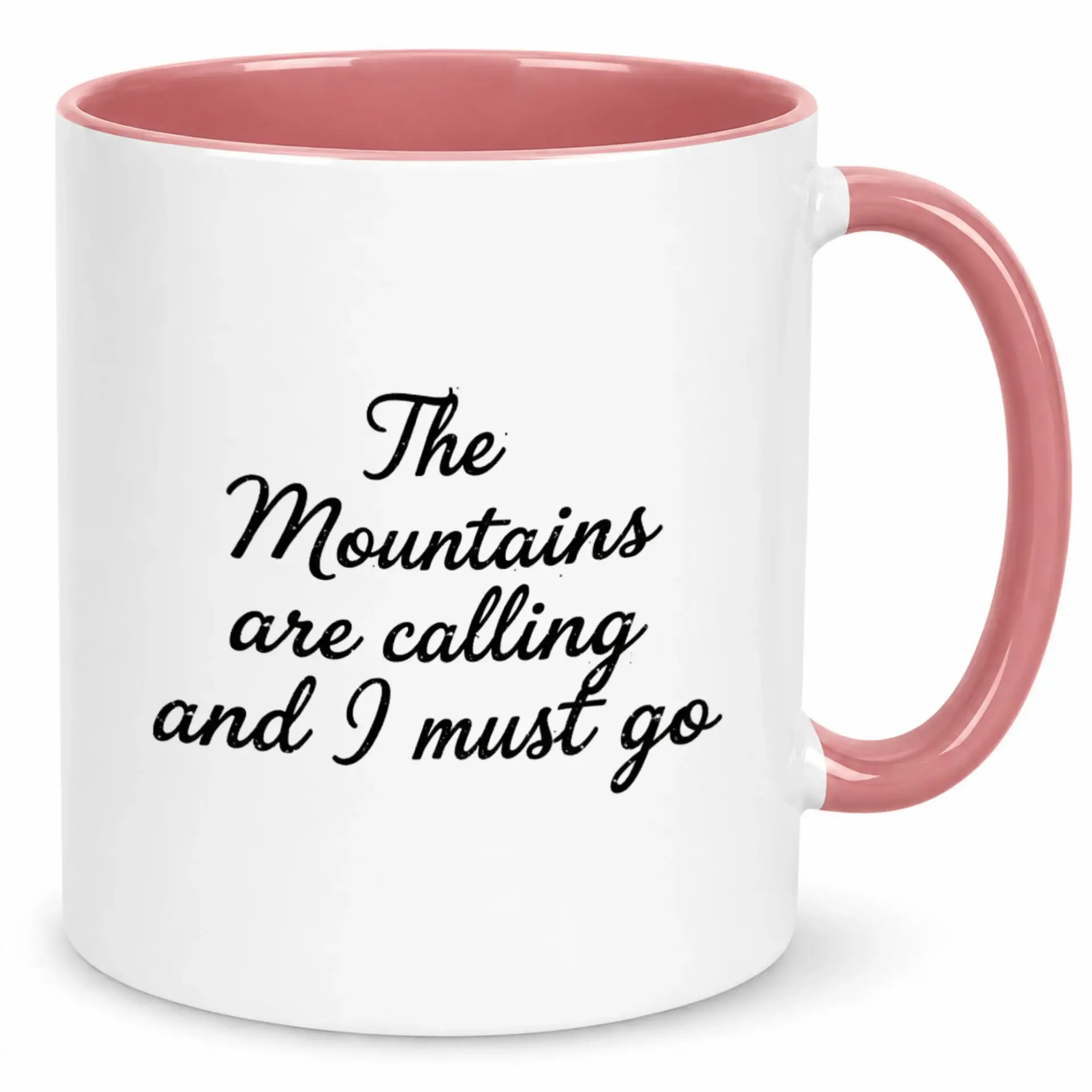 Ceramic Coffee Mug for Outdoor Enthusiasts, Nature Lover Drinkware with Inspiring Mountain Quote, Perfect Gift for Hikers and Adventurers