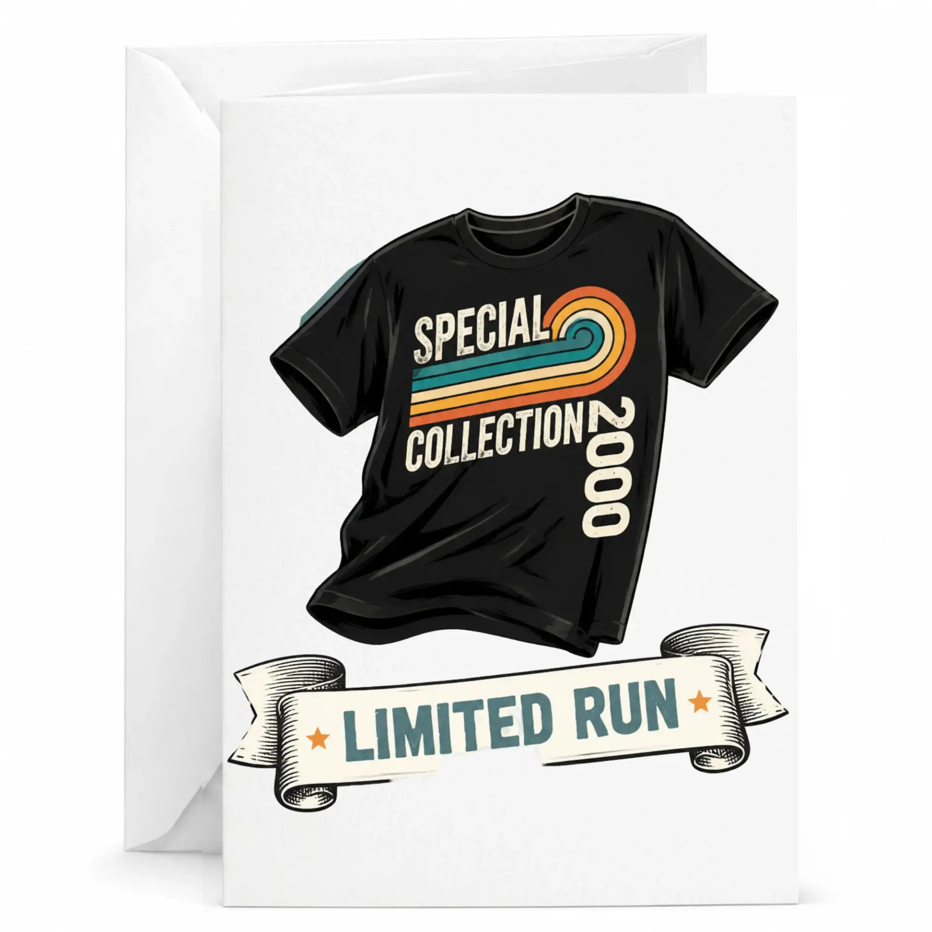 Greeting Card Special Collection 2000 Limited Run Retro Style Design Stationery for Birthday Anniversary Celebrations