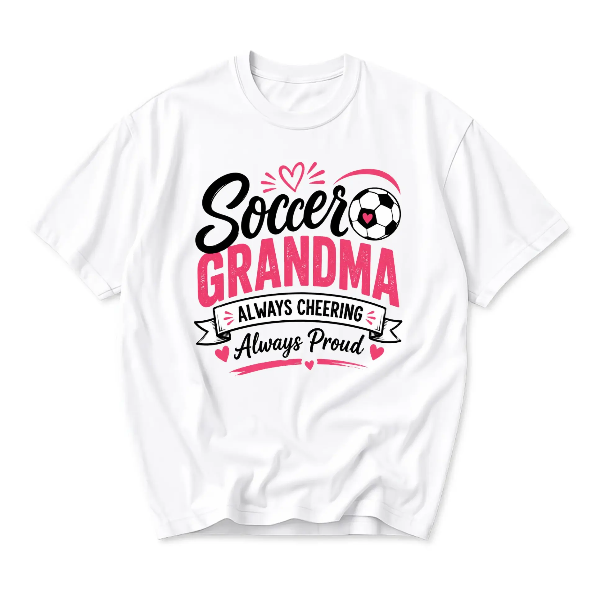 Graphic Tee Soccer Grandma Always Cheering Proud Sport Enthusiast Apparel
