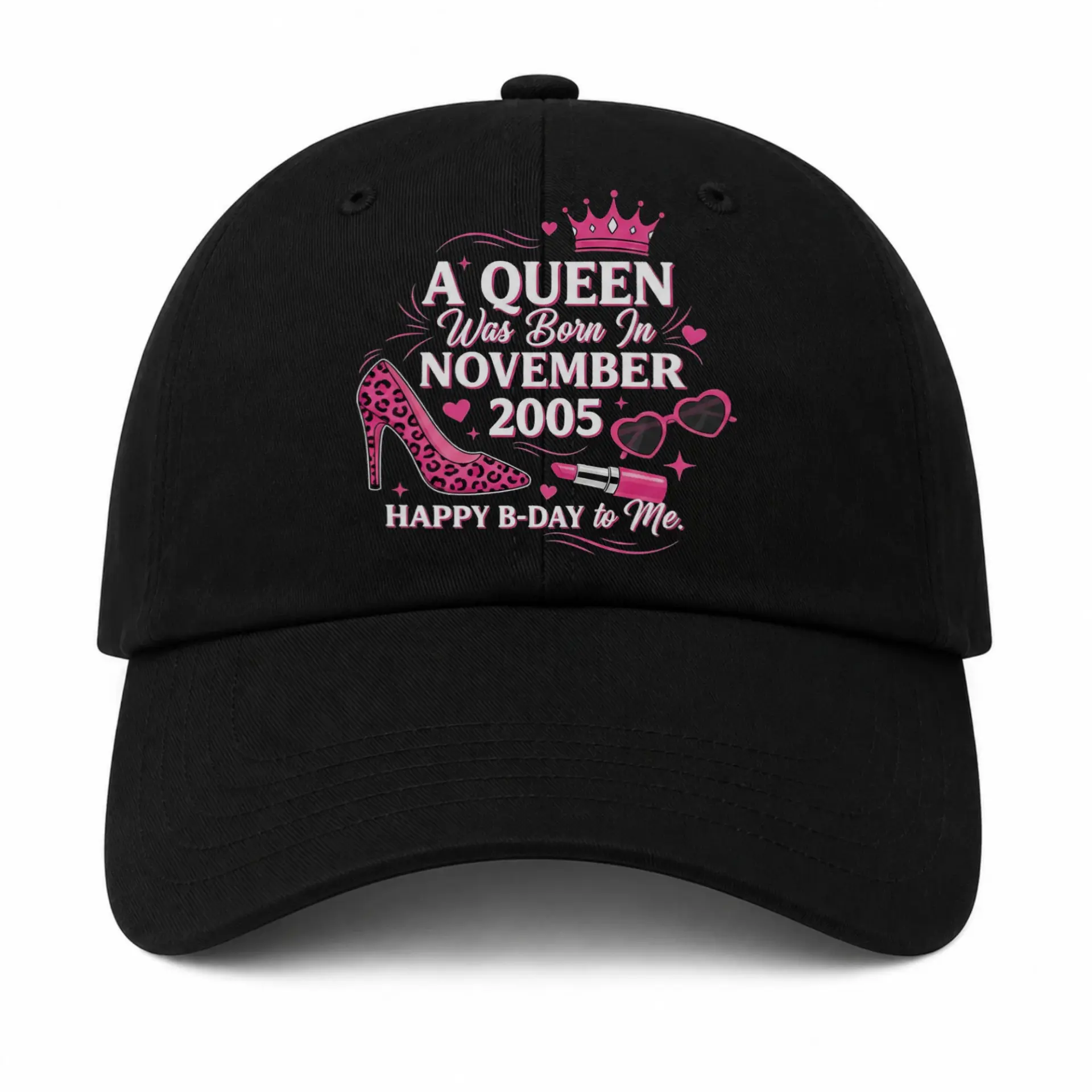 Vinyl Sticker Pack a Queen Was Born in November 2005 Birthday Decals for Laptop Water Bottle Journal 3 Piece Set